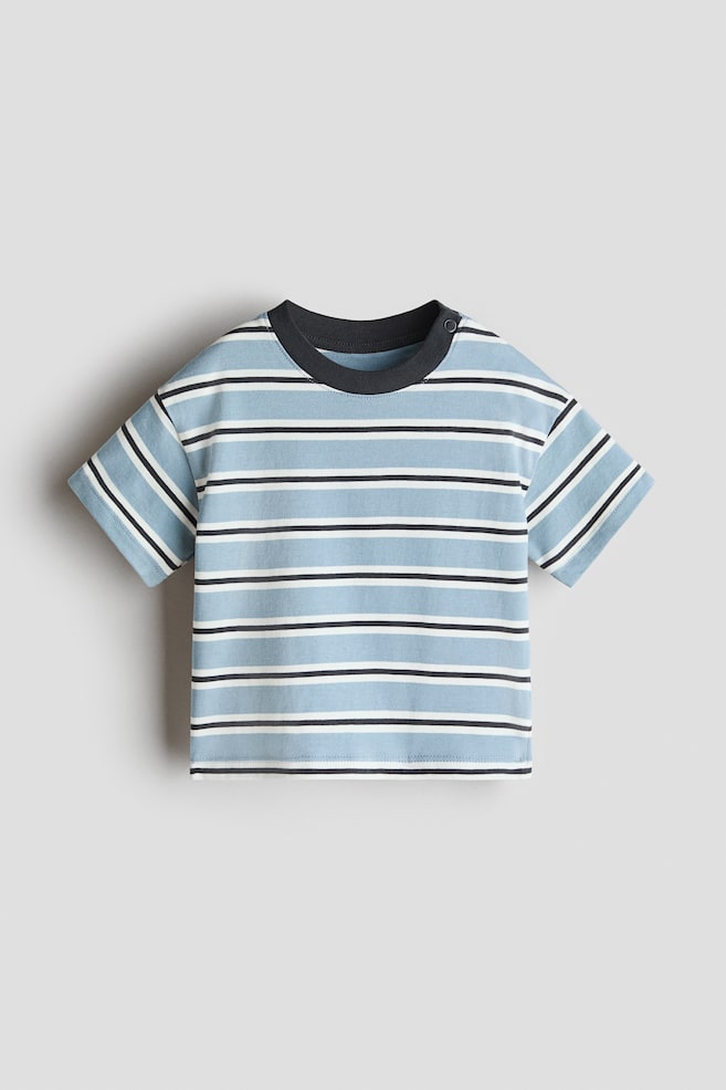 Printed Cotton T-Shirt - Light blue/gray striped/Dark gray/Pacific/Light khaki green/dinosaurs/Light blue/cars/Dark brown/SoHo/Light blue/pandas/Light beige/dinosaurs/Cream/vehicles/White/dinosaurs/White/Time To Explore/White/car/Light blue/Miami/Cream/Venice/Brown/The Surf Club/Light gray/vehicles - 1