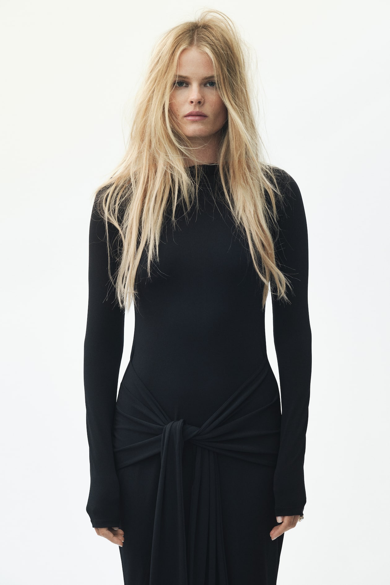 Long-Sleeved Jersey Dress - image 2