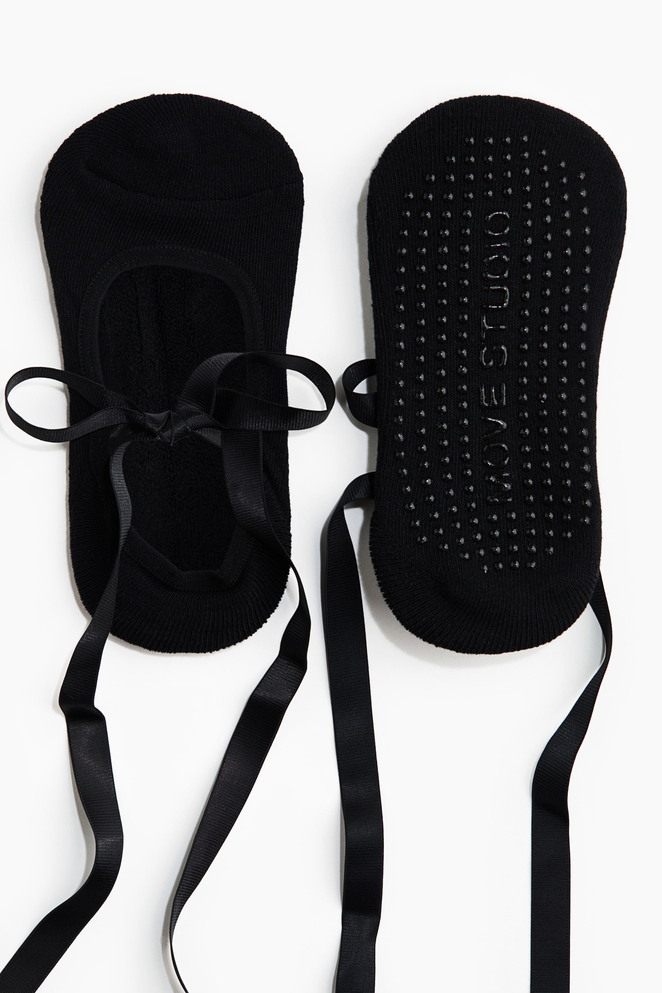 Back Ribbon Socks Black (Black Ribbon)