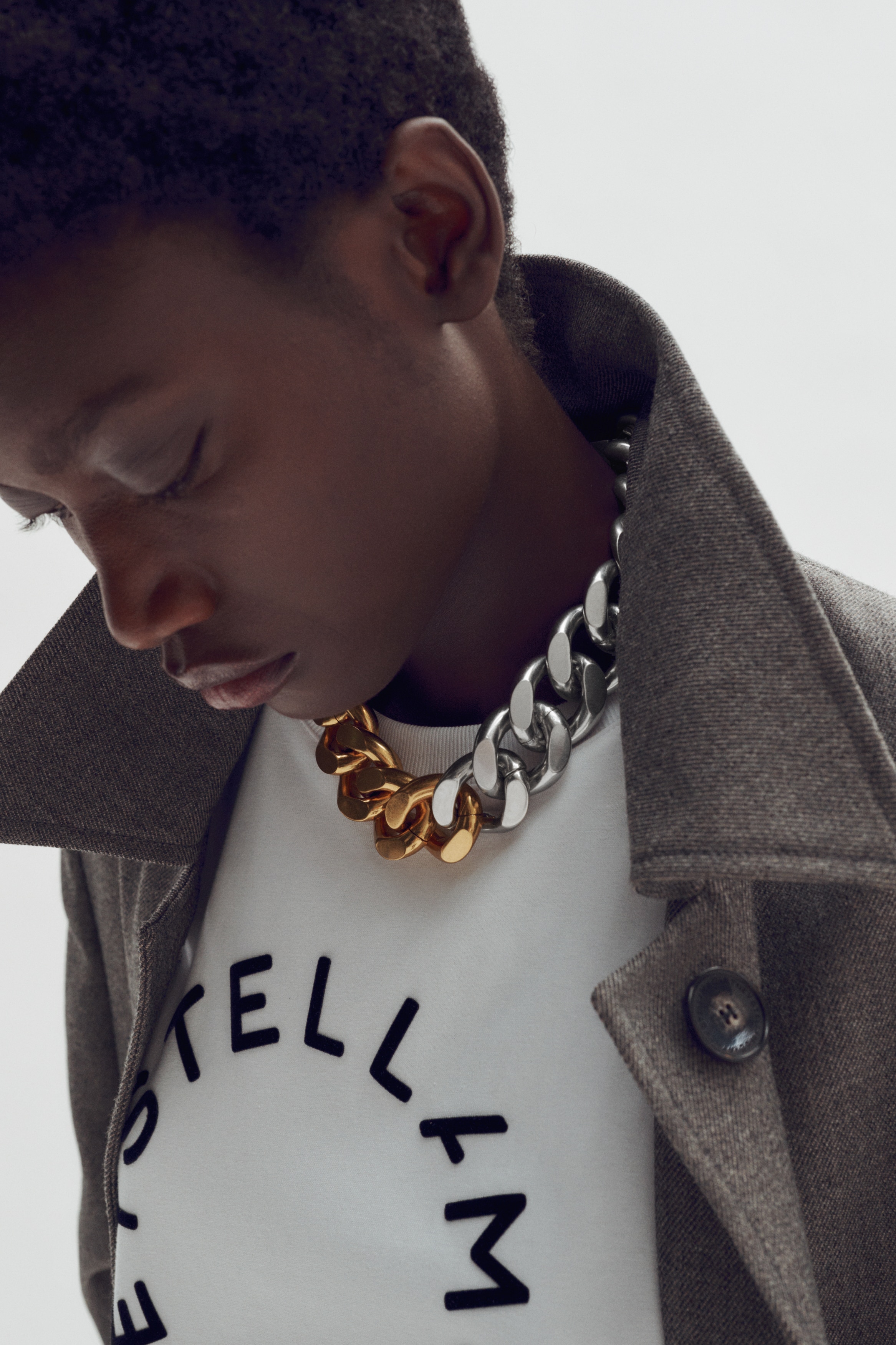 Women's Gold-coloured/Silver-coloured Two-tone necklace | H&M