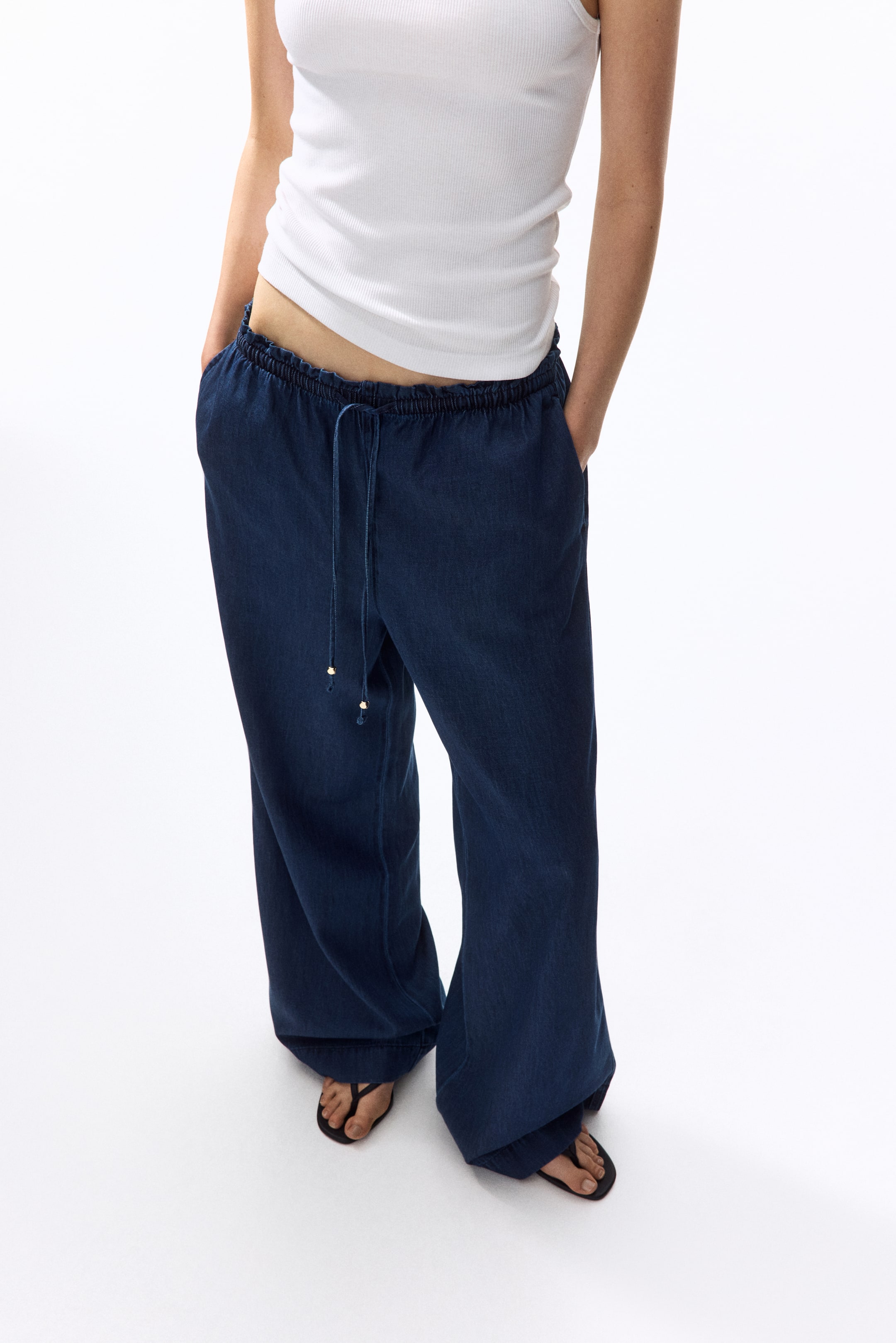 Женские сумки H&M Wide-Cut Paper-Bag Pants — фото 4
