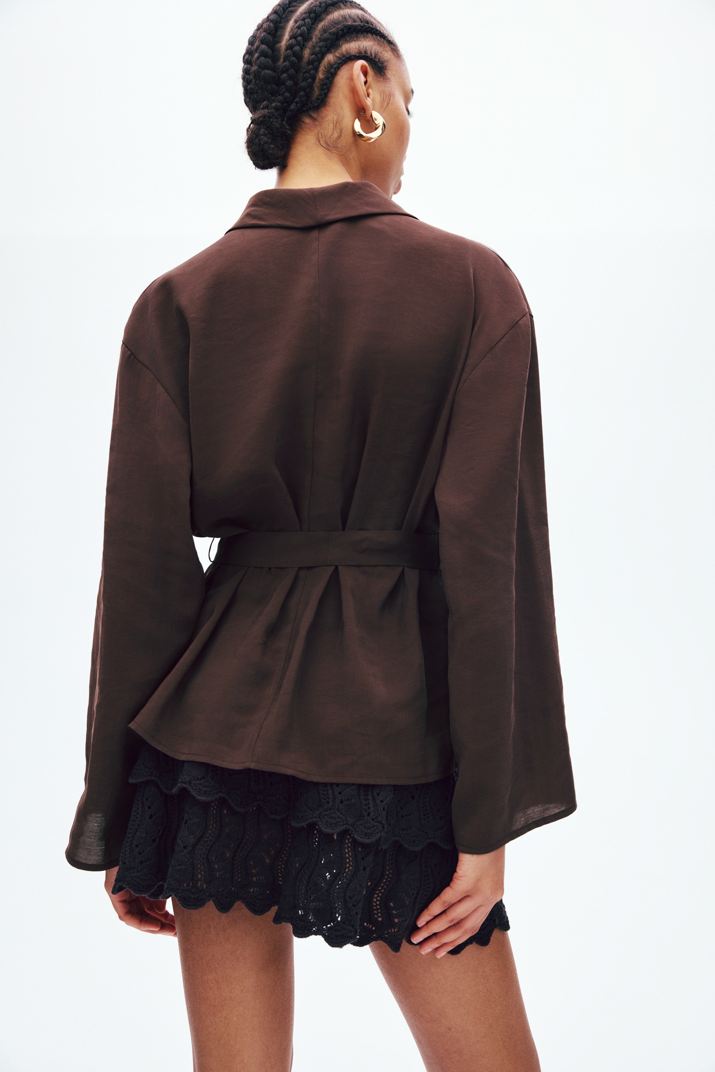 Oversized Tie-Belt Jacket from H&M - $39.99
