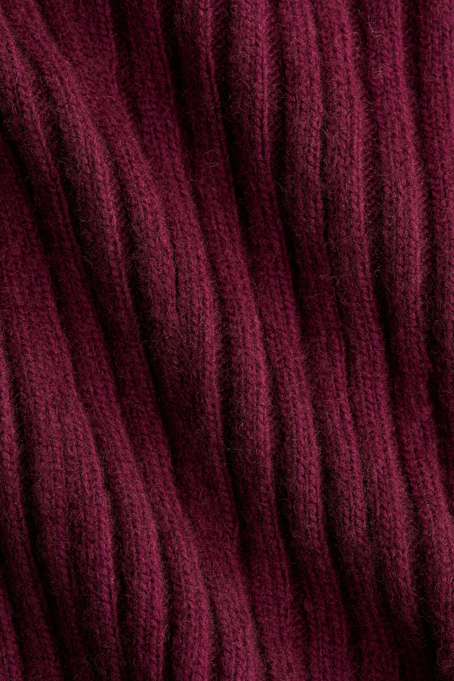 Женское платье H&M Rib-knit, цвет: Бордовый — фото 6