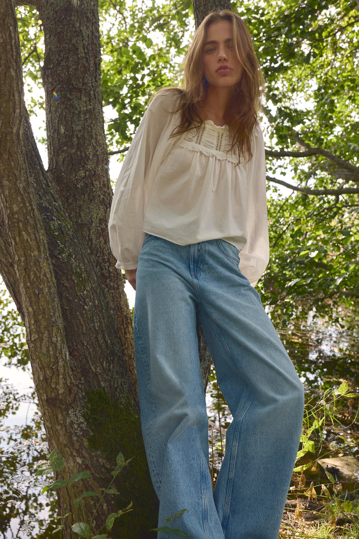 Barrel High Jeans - Bleu denim clair - FEMME | H&M FR