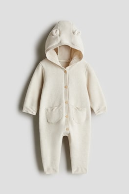 Stickad romper i bomull