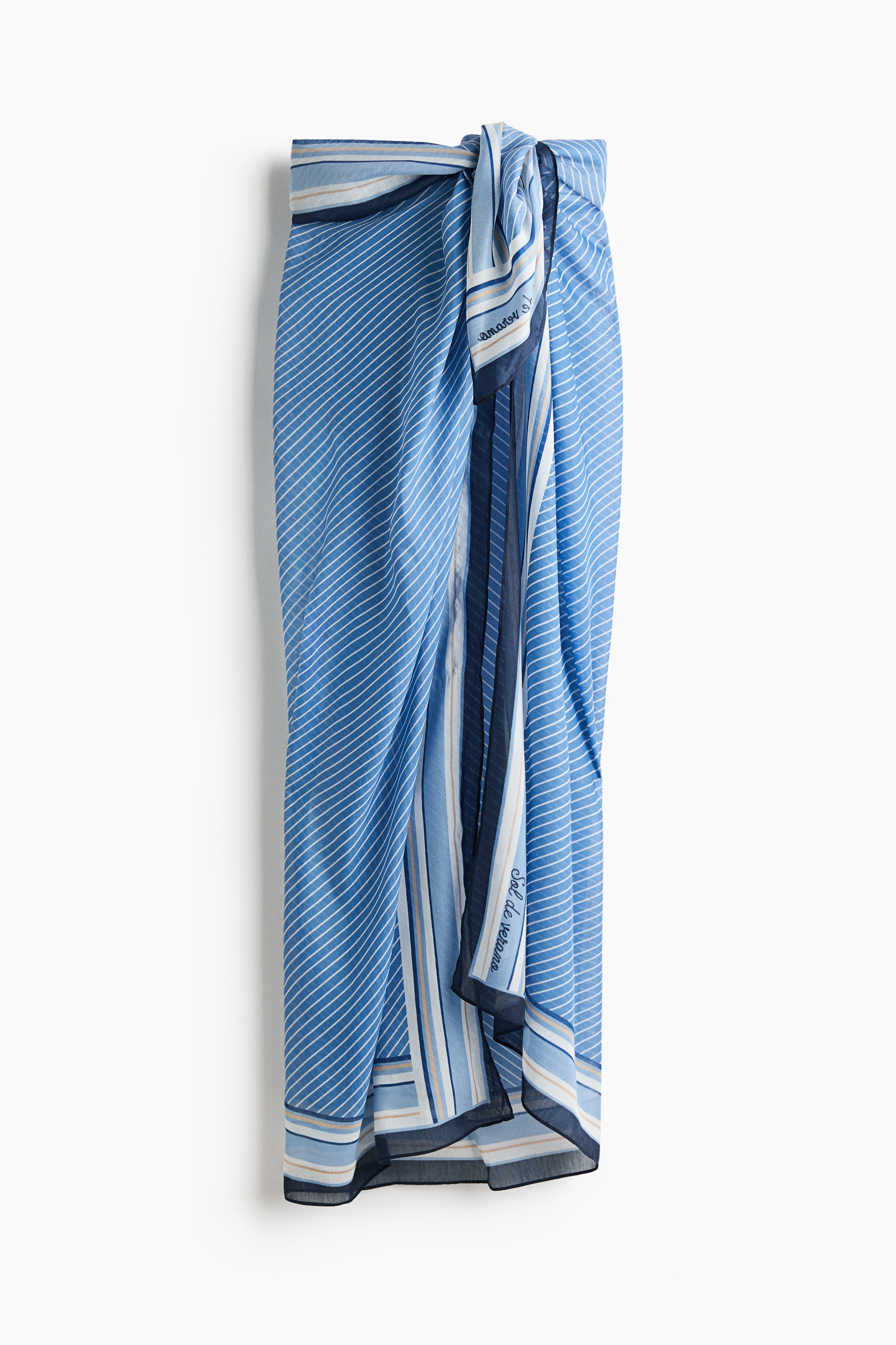 Pareo - Blau/Gestreift/Schwarz/Polka Dots/Hellbeige/Batikmuster