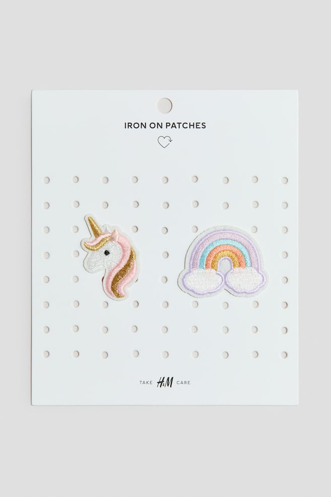 2-Pack Repair Patches - Light pink/unicorn/Beige/capybara - 1