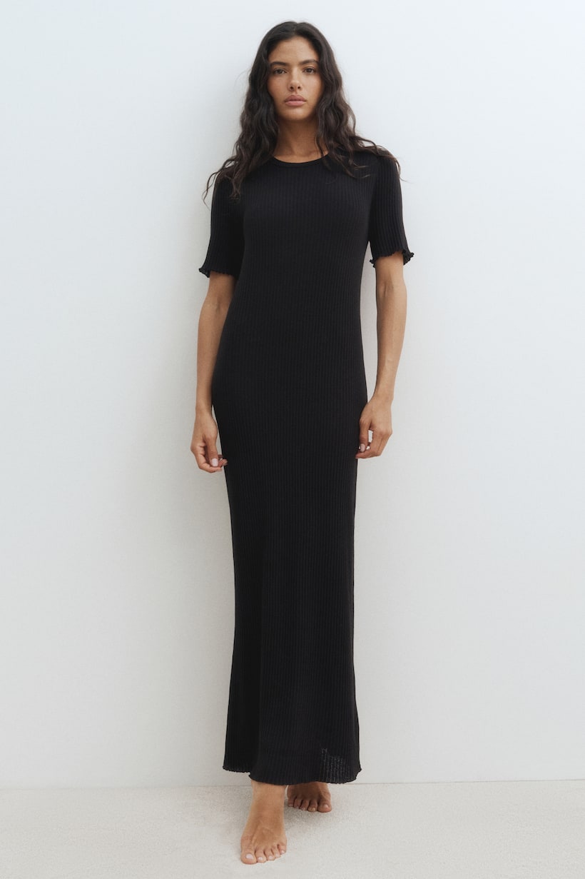 Vestido Encuentro Moda Alcampo Vestidos Maxi De Manga Corta, Satén