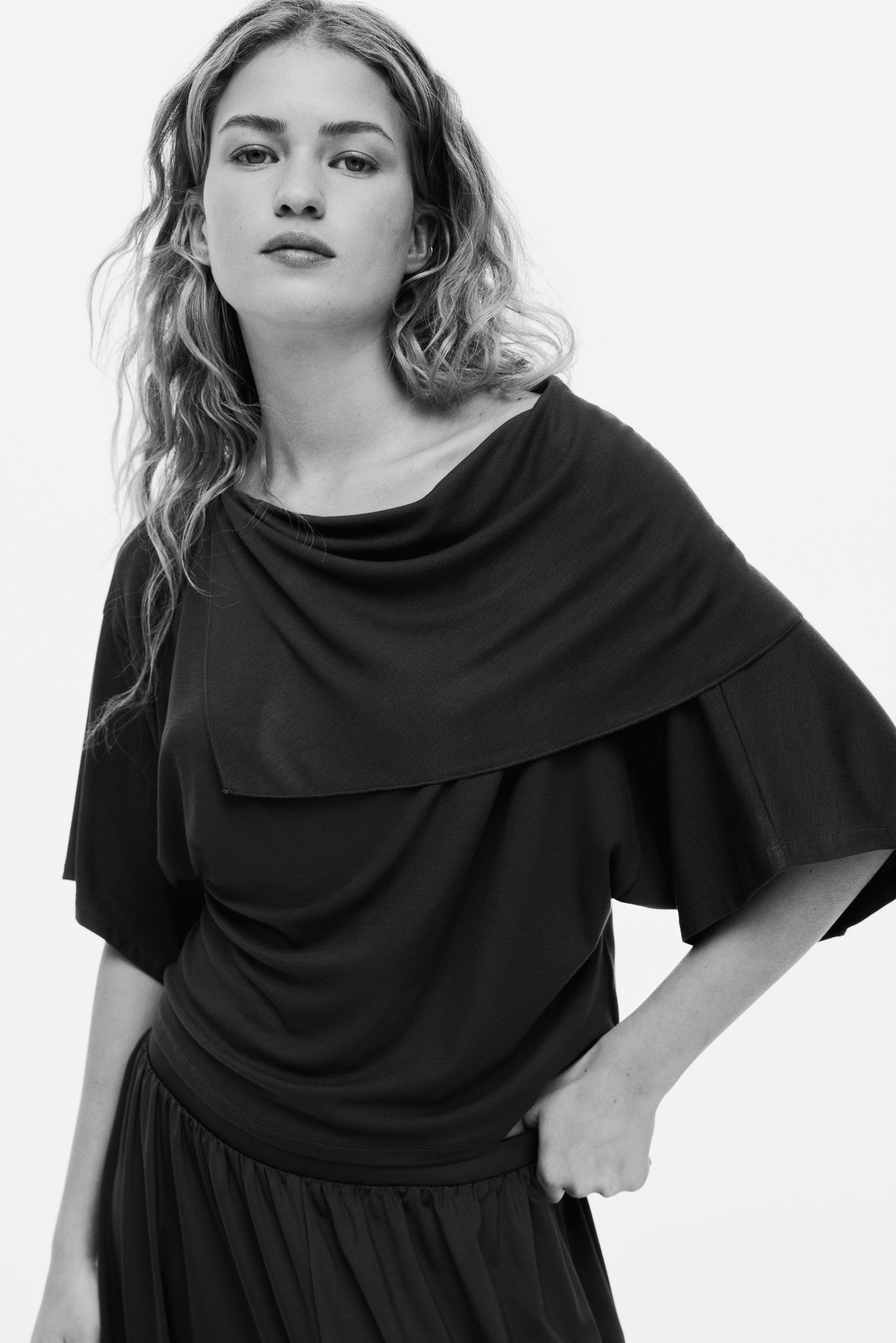 Cape-Detail Jersey Top from H&M - $12.99