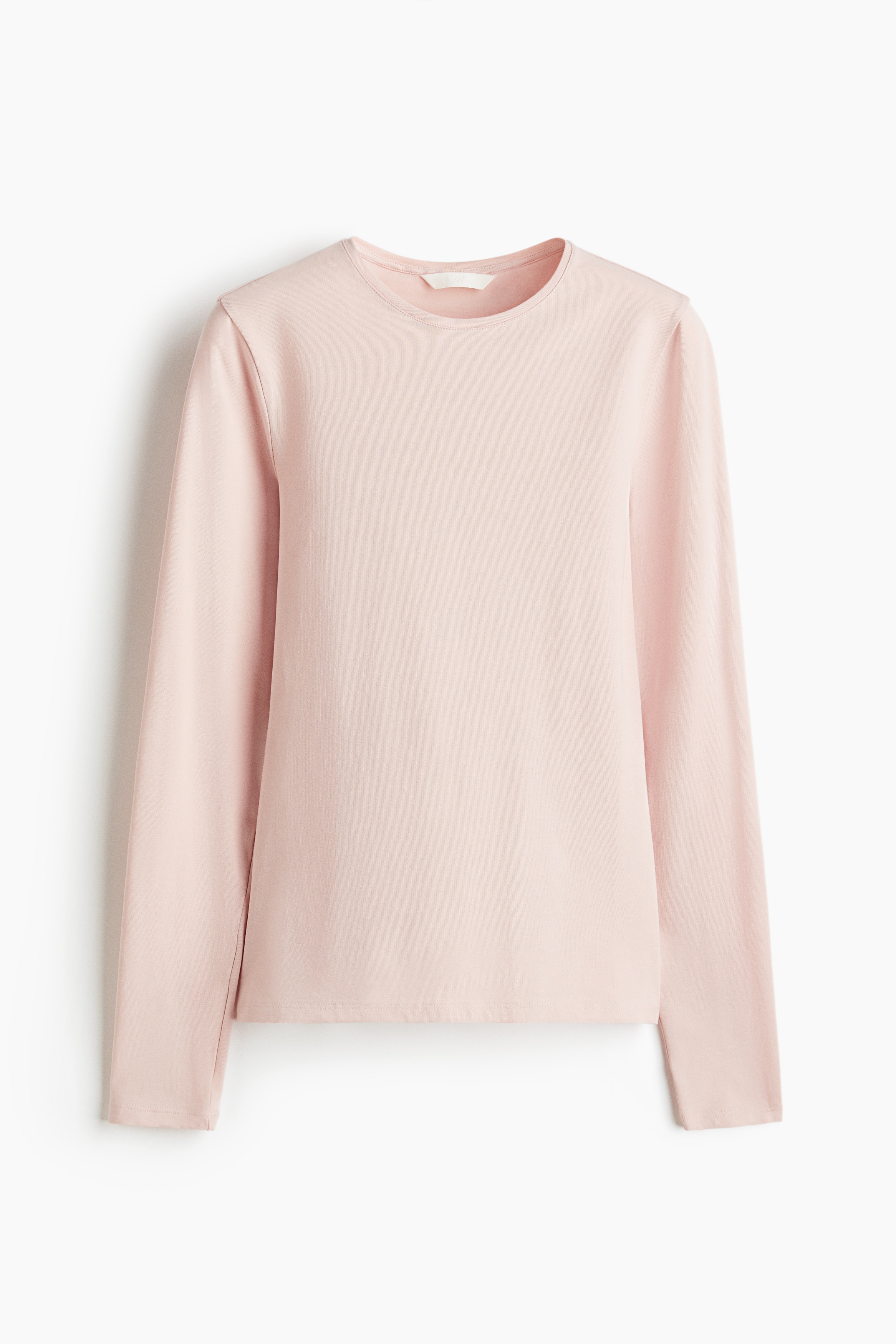 Fitted Cotton Top - Powder pink/Black/White