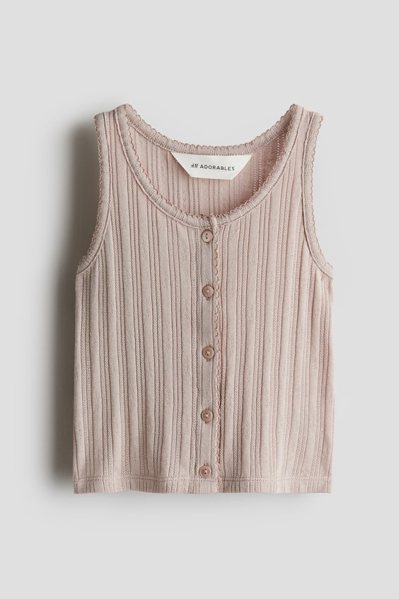 Детские жилеты H&M Pointelle jersey vest top
