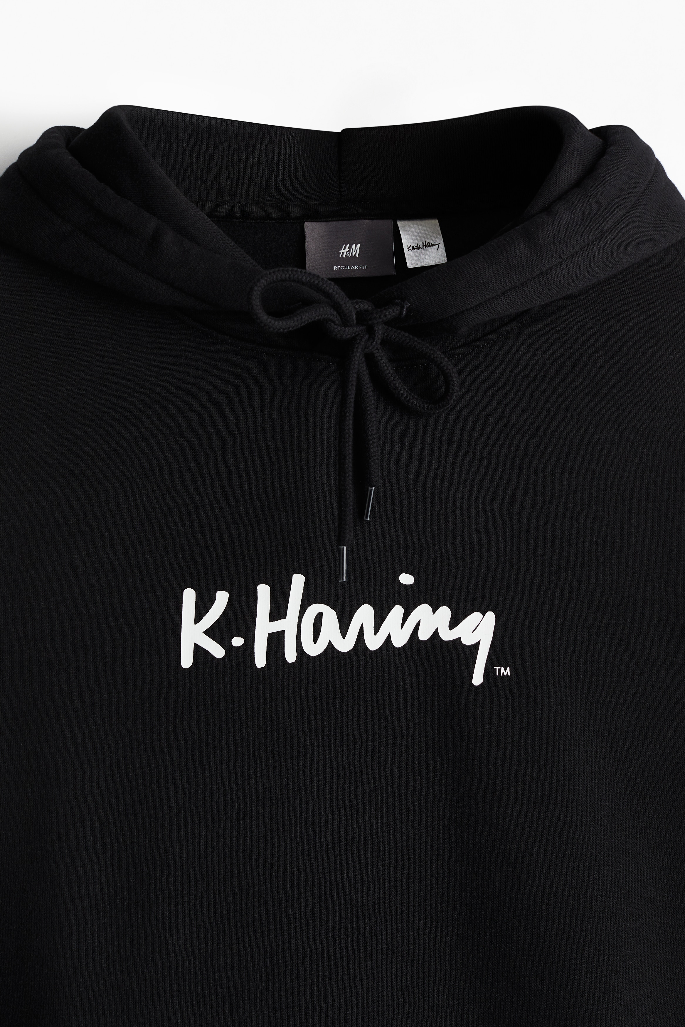 レギュラーフィット スウェットパーカ - ブラック／Keith Haring 