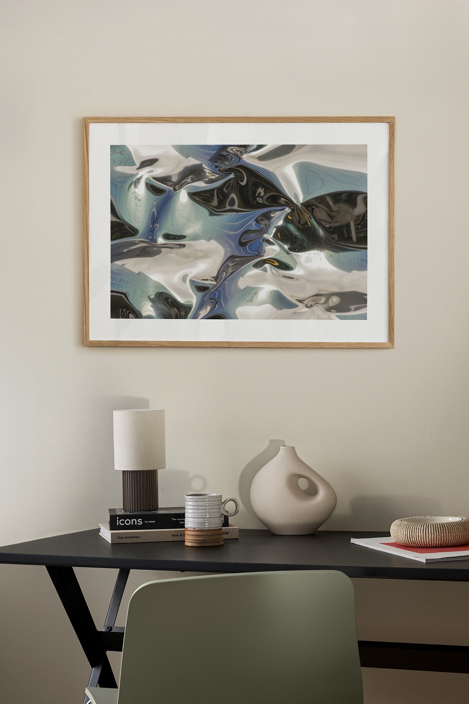 Metallic Waves Plakat - Metallic Waves