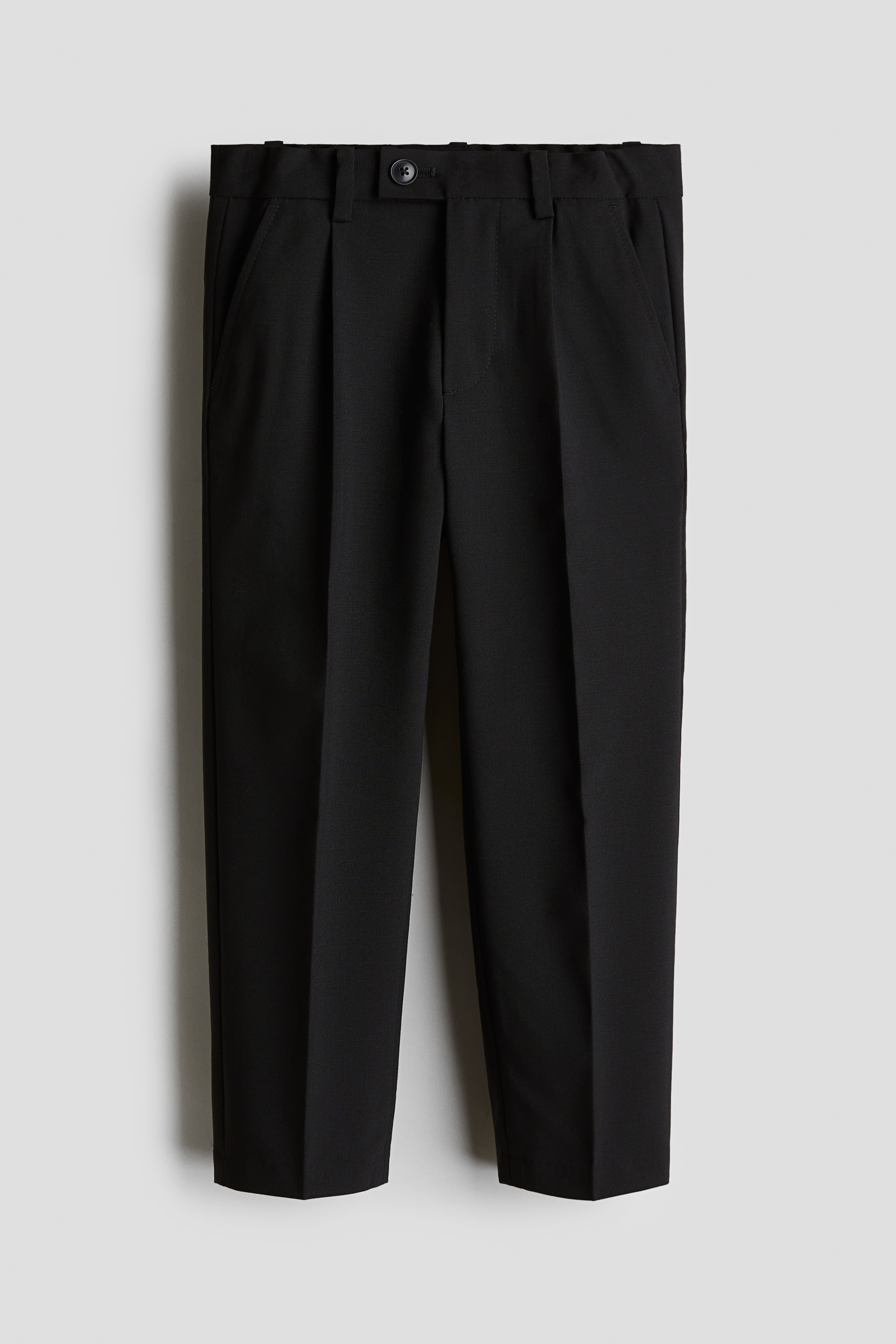 H & m black trousers hotsell