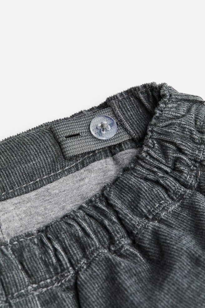 Fully lined corduroy trousers - Dark grey/Dark brown/Checked/Navy blue/Dark grey/Checked/dc - 2