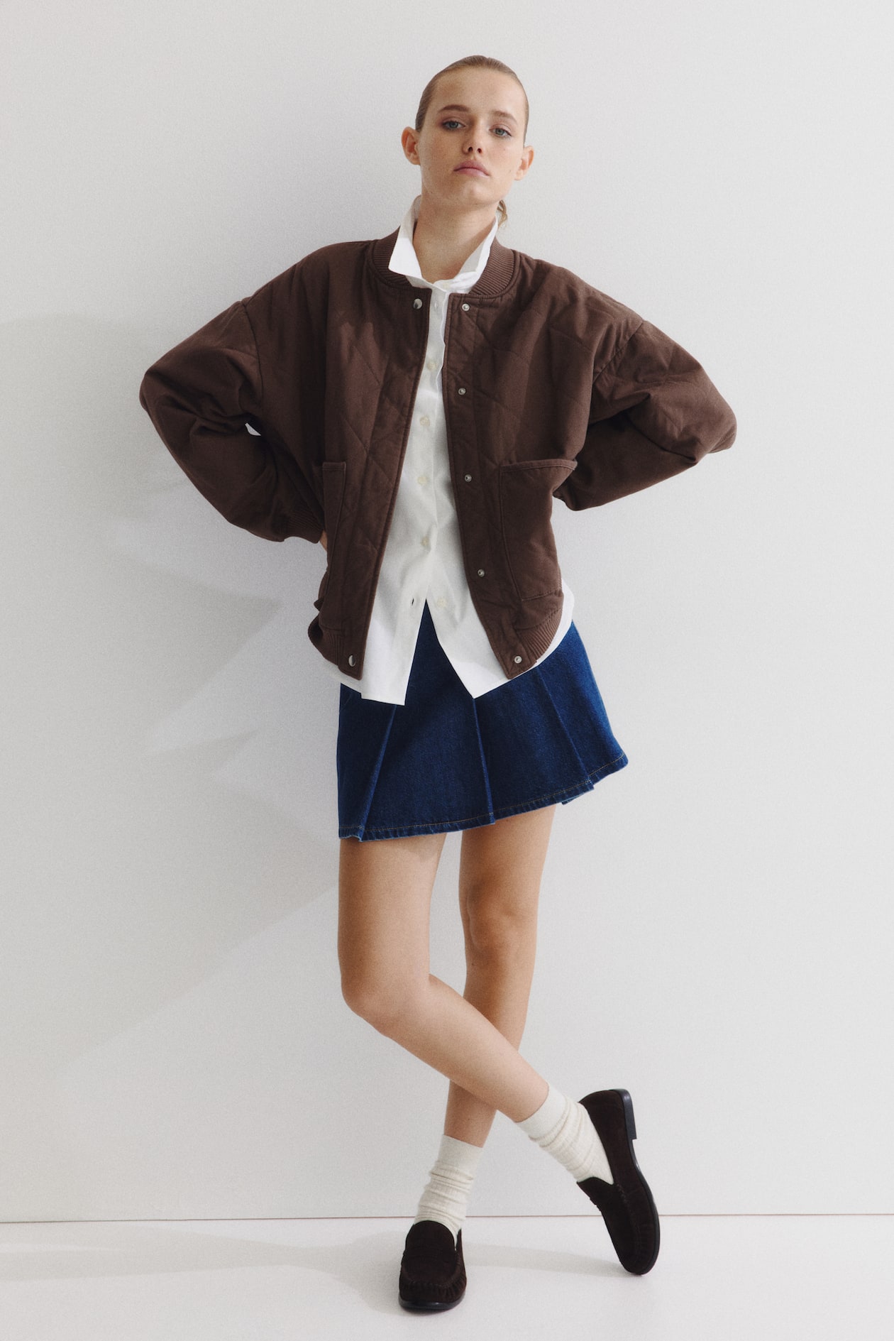 Quilted Bomber Jacket - image 3