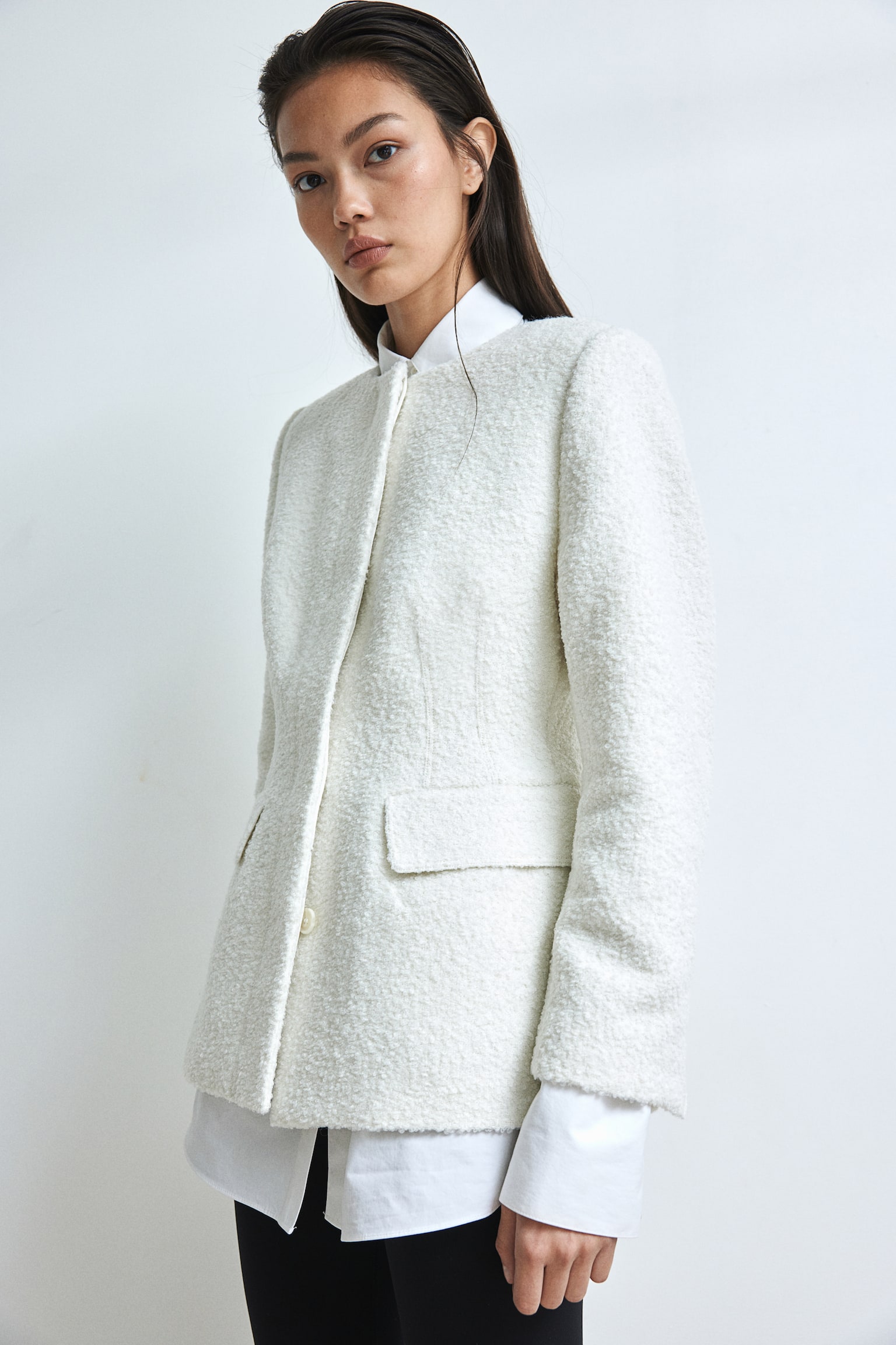 Waisted jacket - White - 5