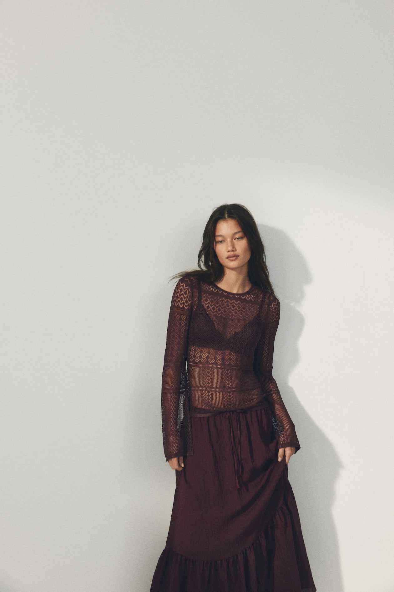 Pointelle-Knit Top - image 2