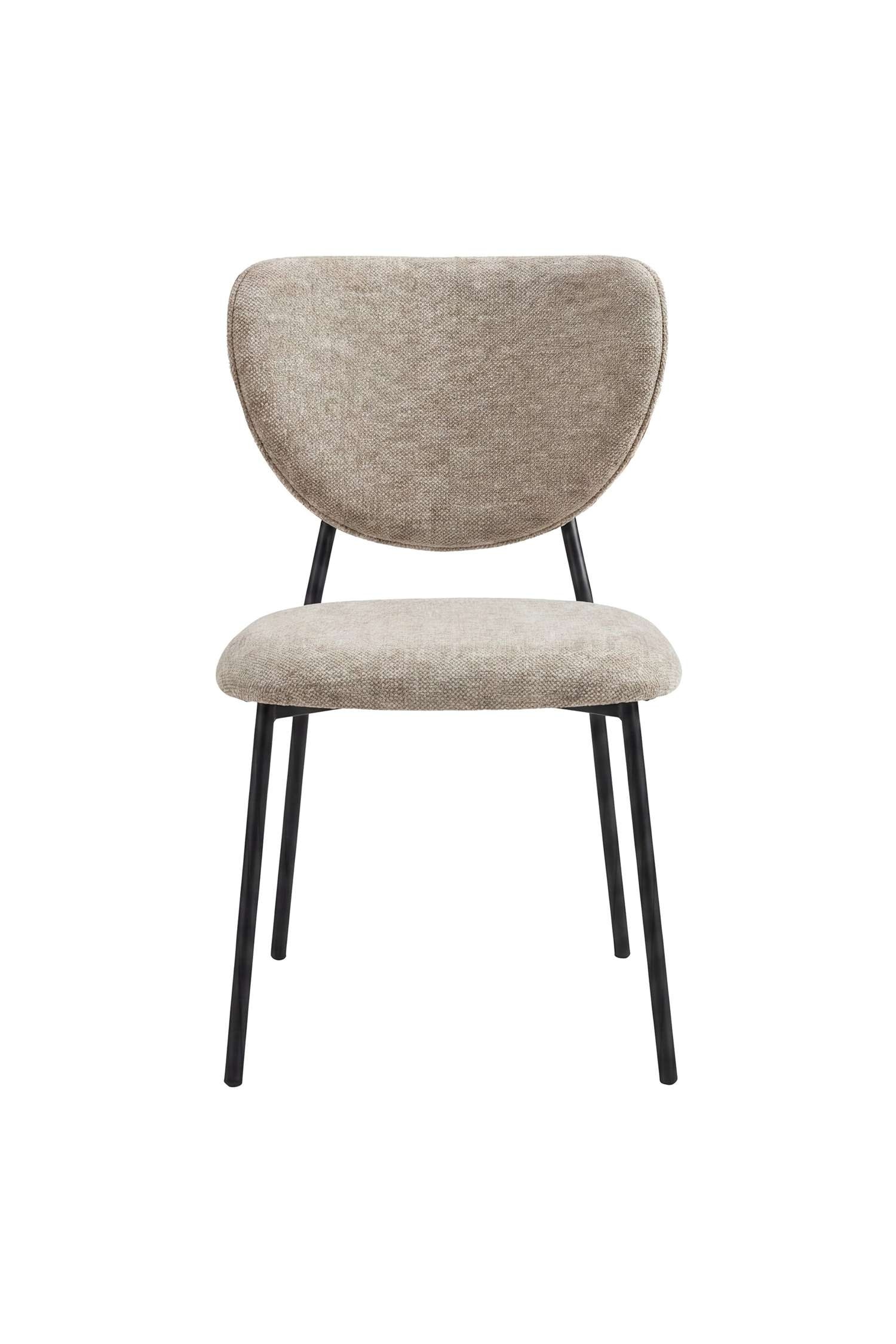 Chaise Butterfly Lot De 2 - Velours, Beige