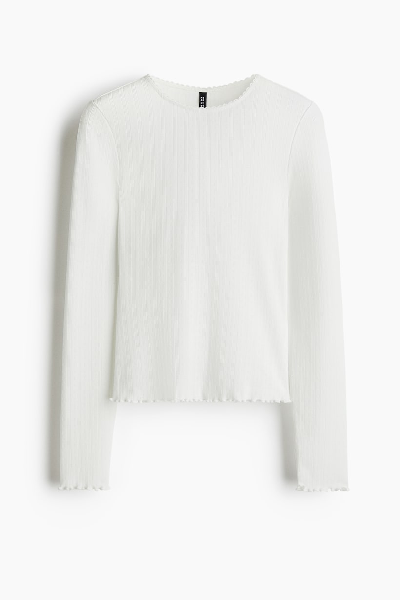 Maniche Lunghe Magliette Bianche Cotone Magliette A Maniche Lunghe