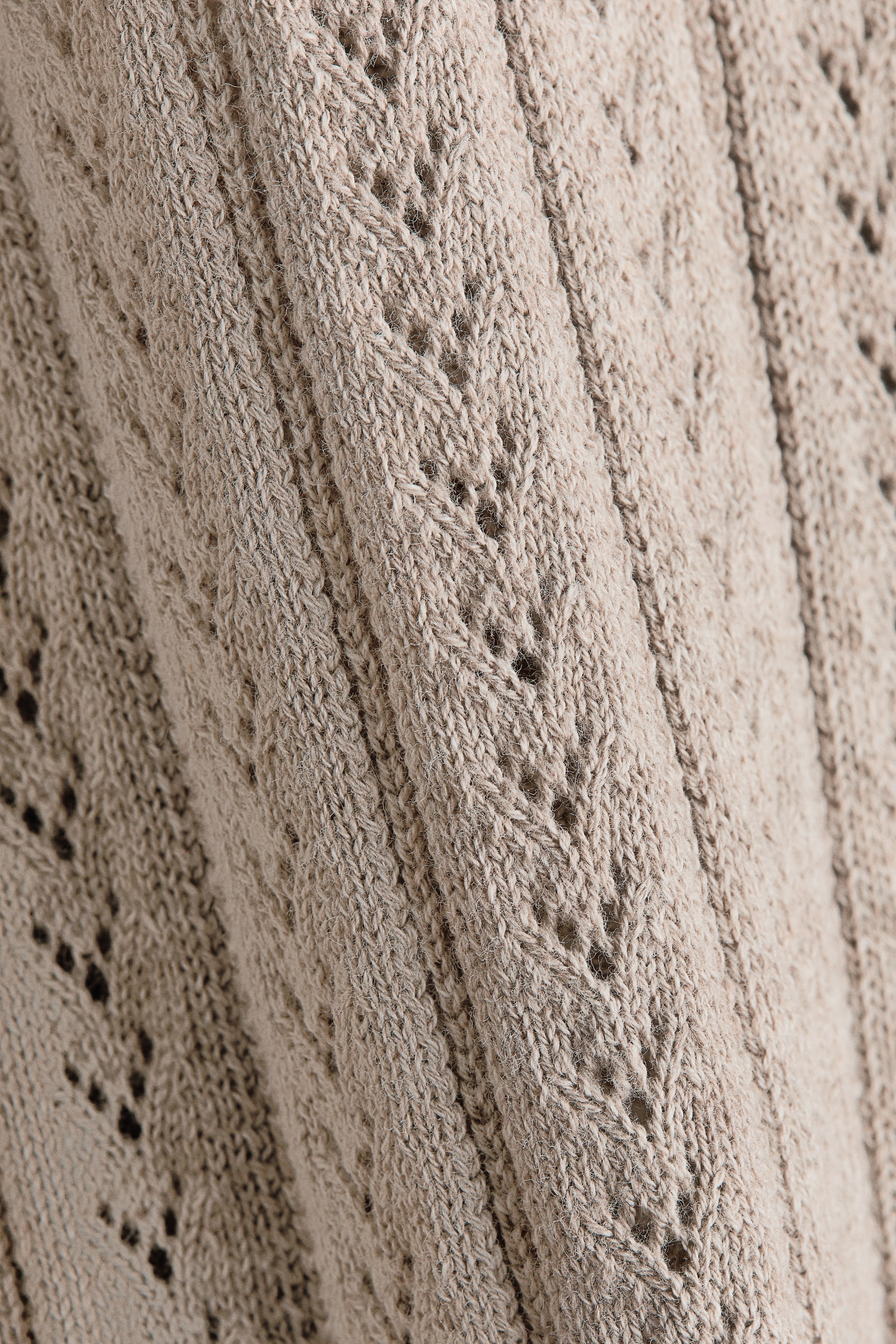 Pointelle-Knit Cotton Cardigan