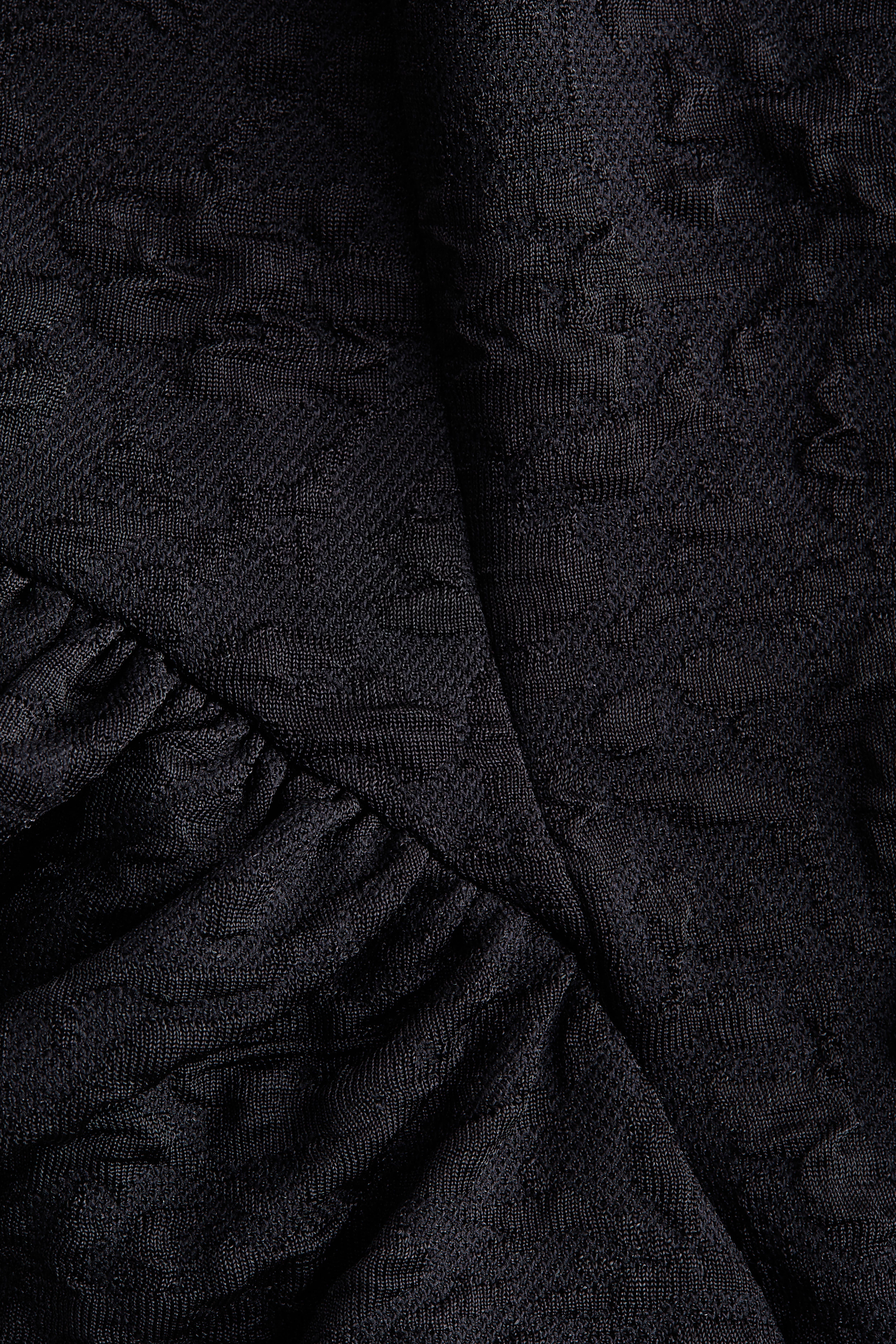 Textured Peplum Top