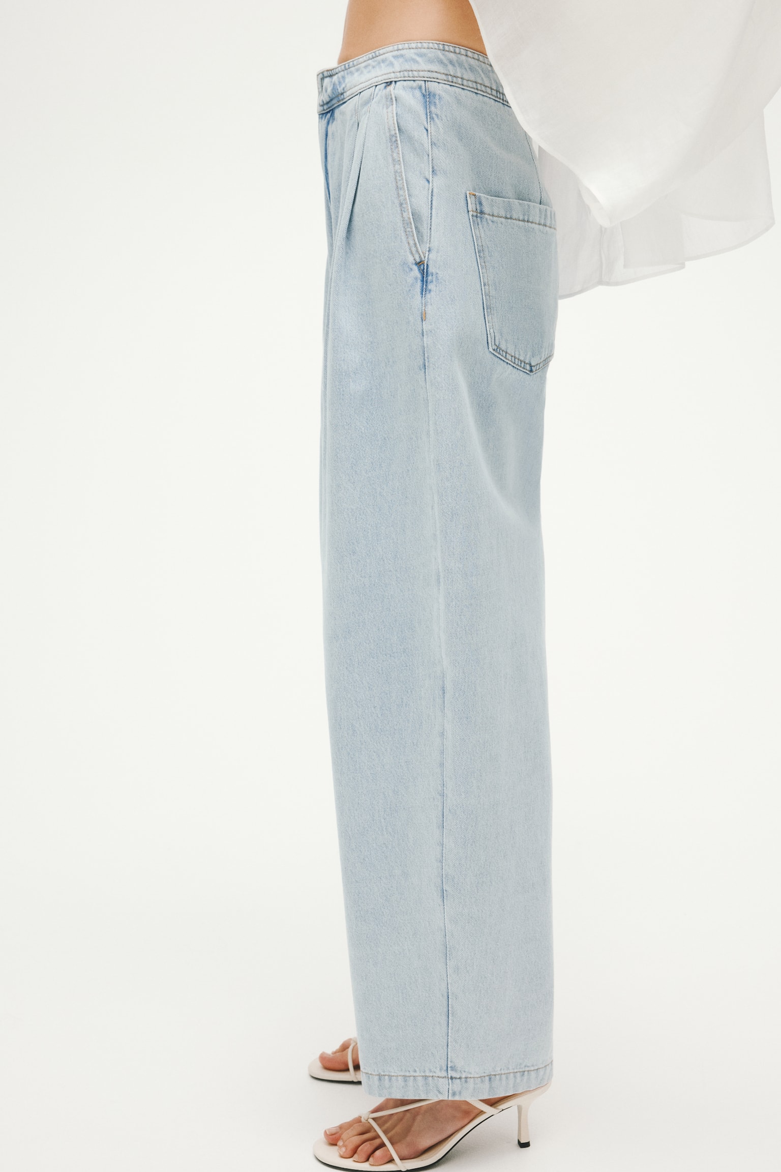 Barrel High Waist Ankle Jeans - Azul denim claro - 6