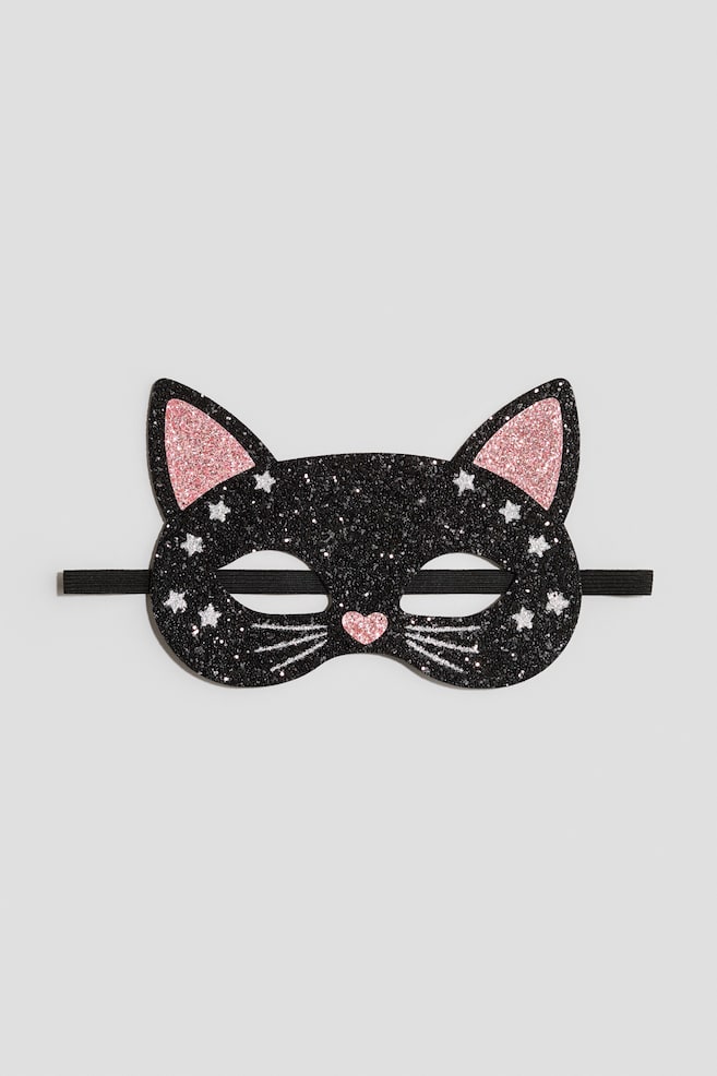Costume Mask - Black/cat - 1