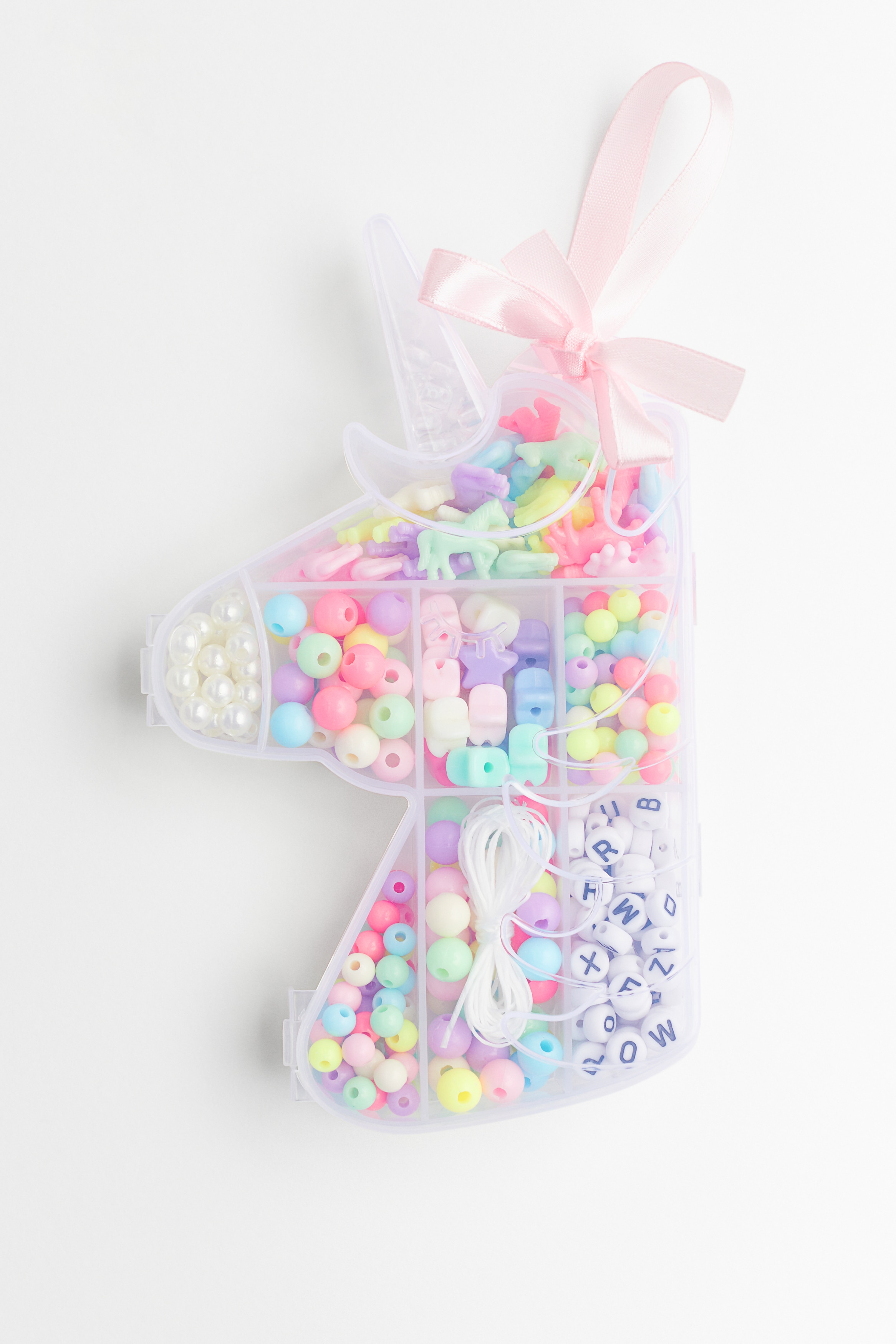 H & M - ユニコーンシェイプ ビーズボックス - ピンク