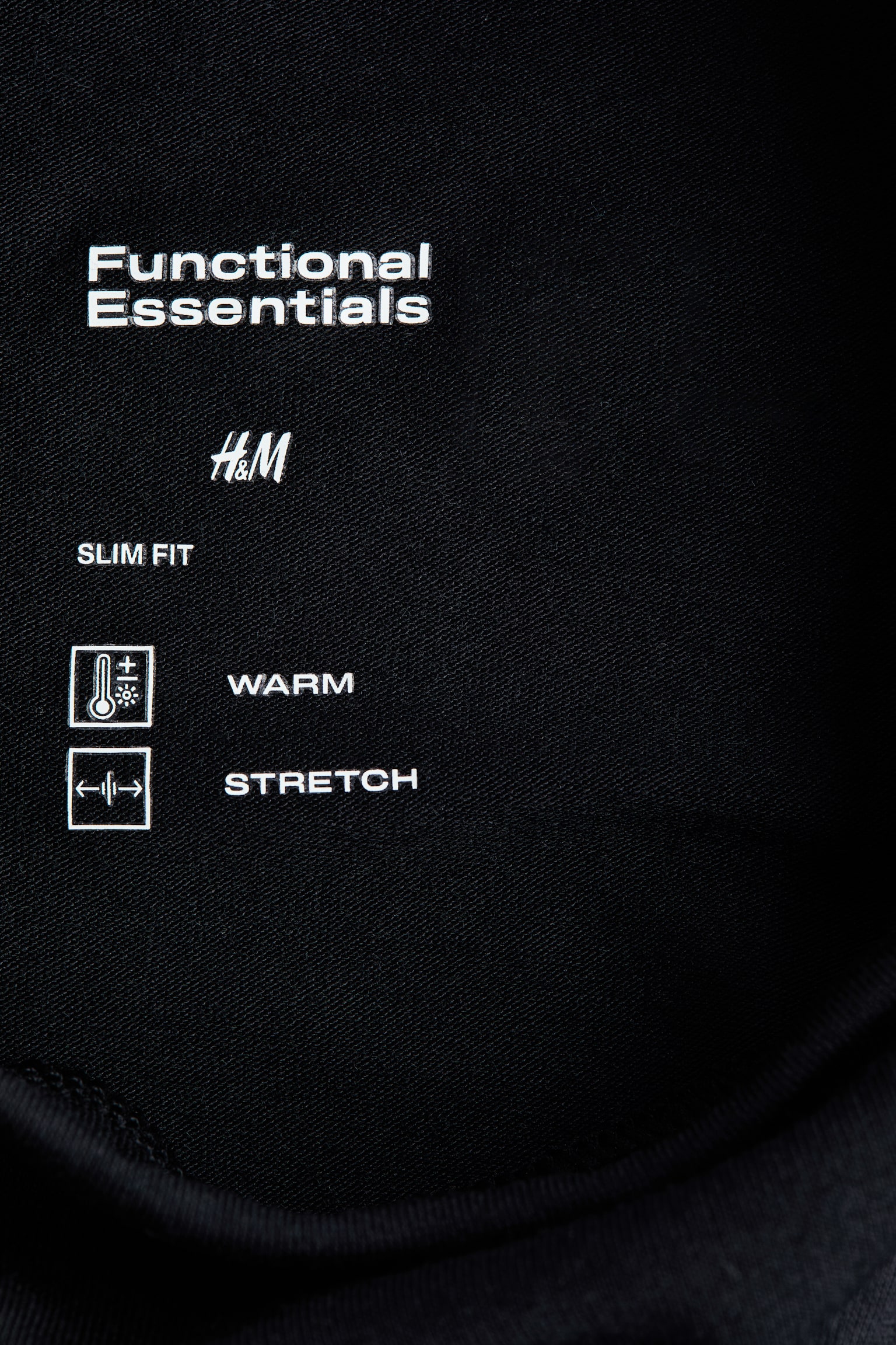 Warming Slim Fit Turtleneck T-shirt - Black/White/Brown - 3