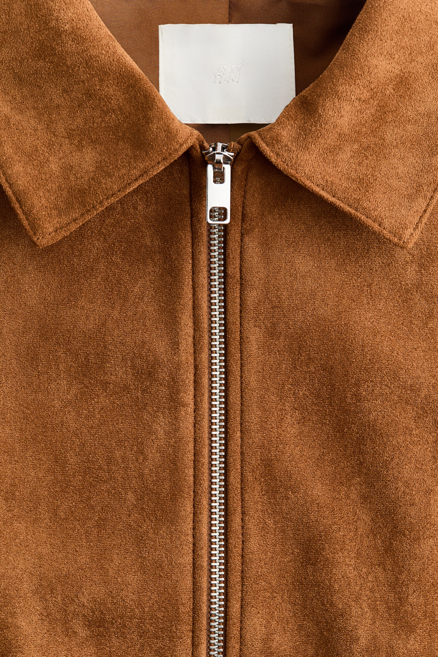 Женская куртка H&M Jacket with Collar, цвет: Тёмный бежевый — фото 6