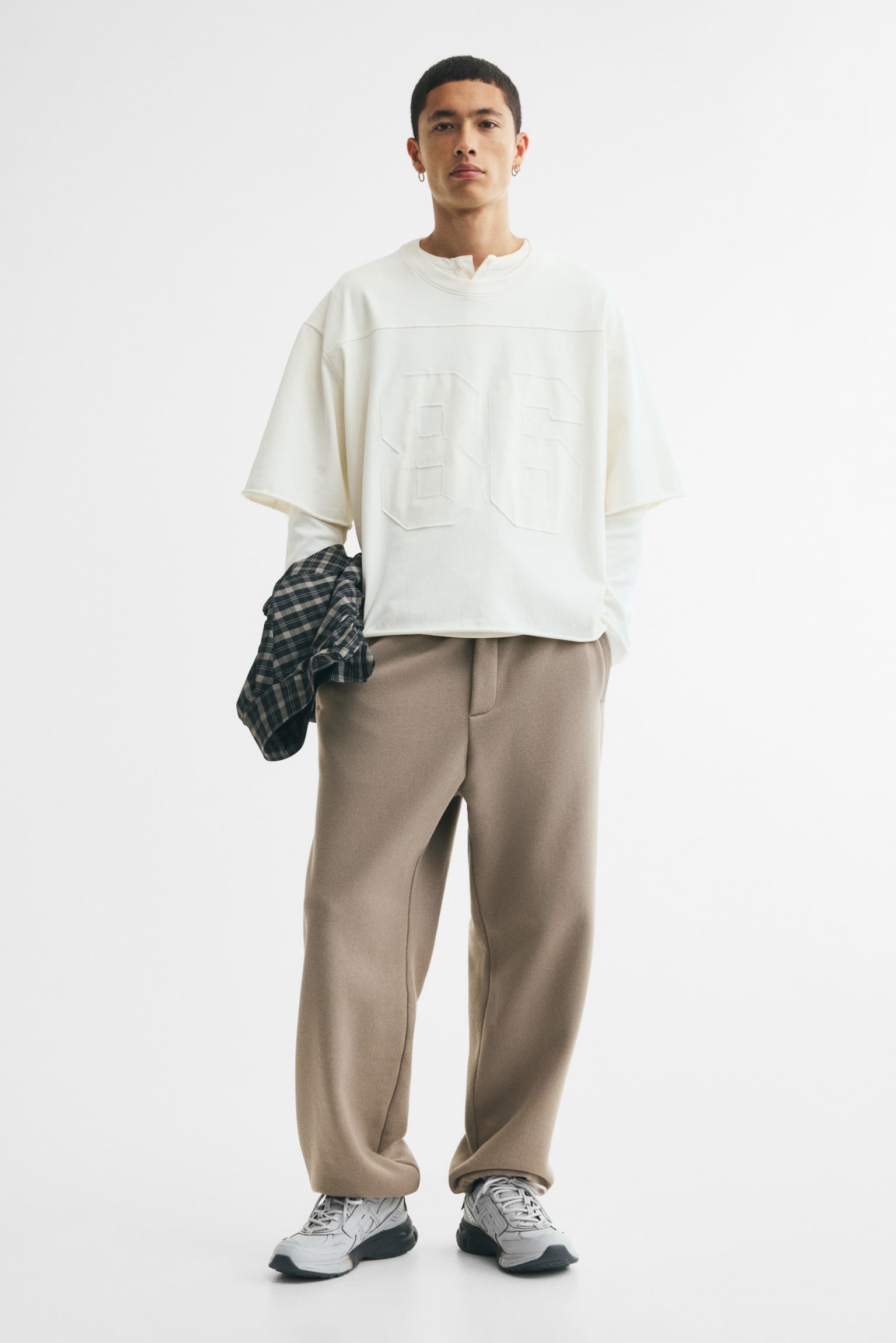 Relaxed Fit Sweatpants - Mole/Black - 1
