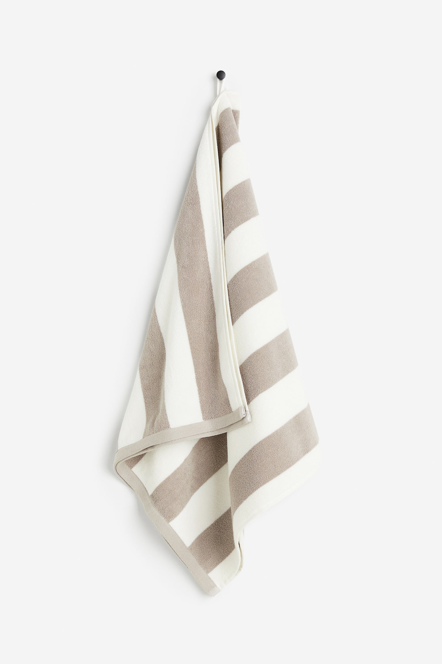 Bath towel - Beige/Striped/Light dusty blue/Striped/Brown/Striped/Yellow/Striped/Brown/Striped - 1