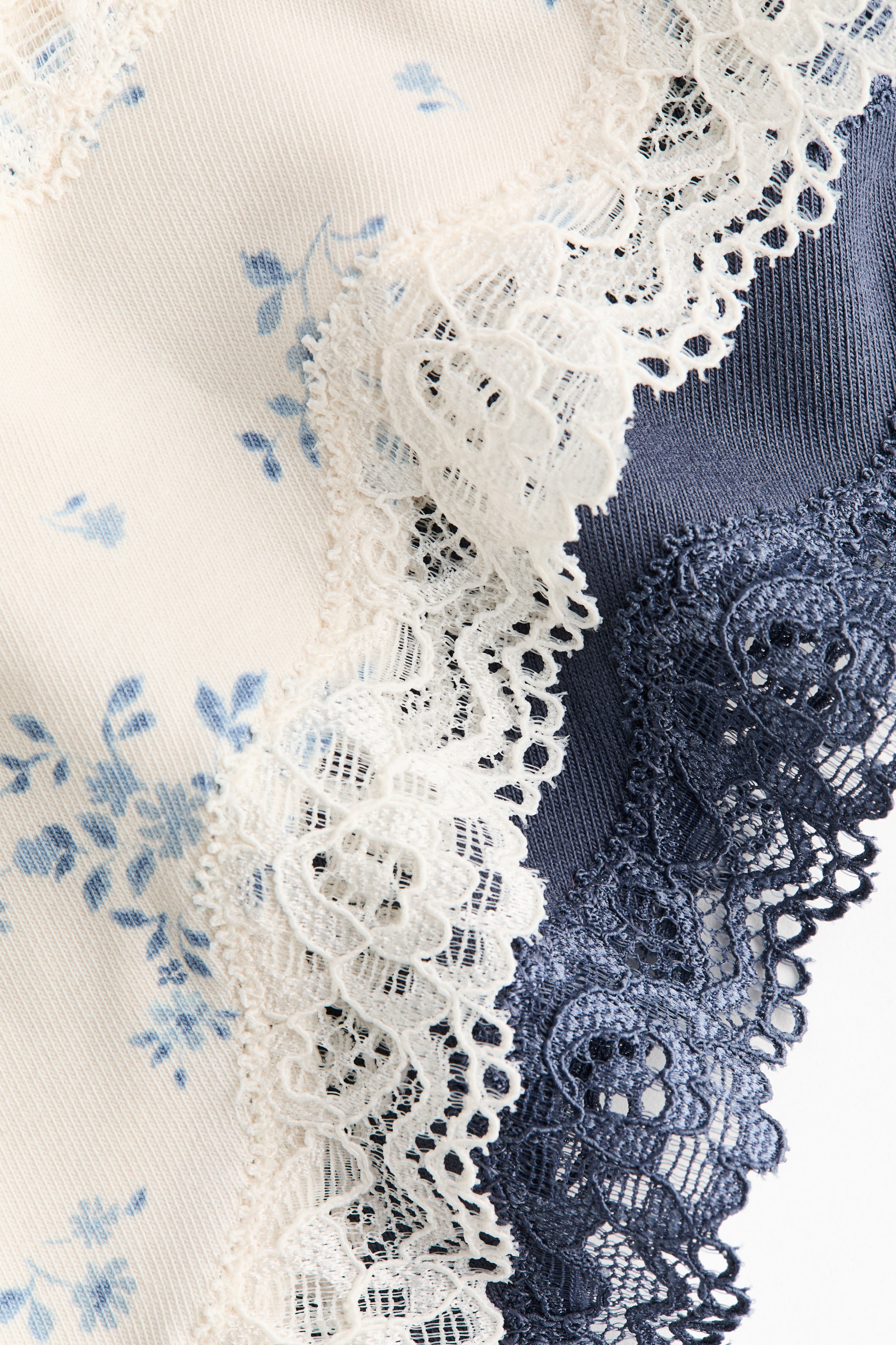 5-pack Cotton and Lace Brazilian Briefs
