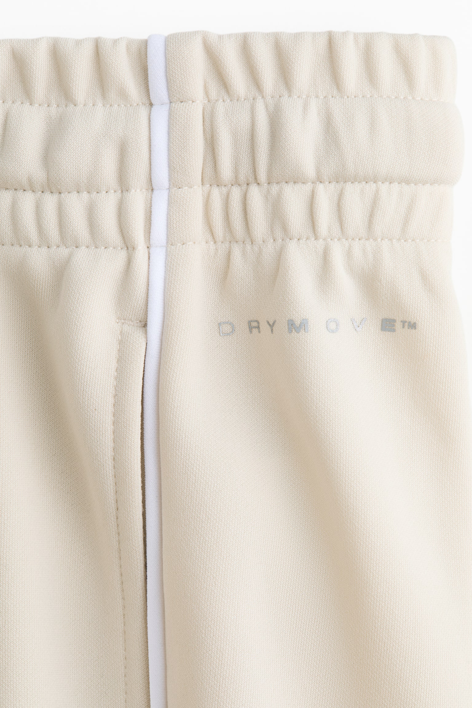 Мужские шорты H&M Move Regular-Fit Sports with DryMove™, цвет: Натуральный белый — фото 6