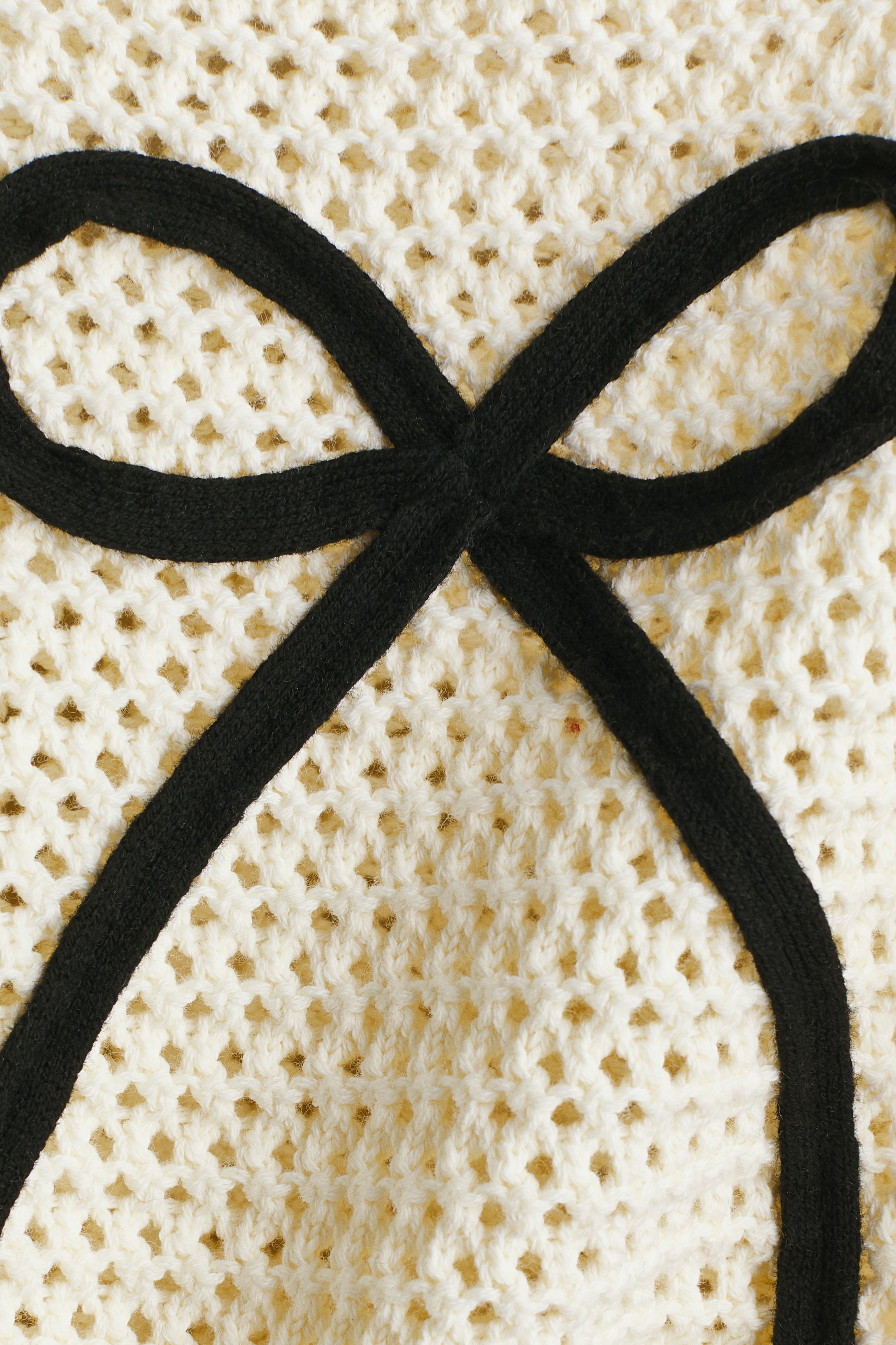 Crochet-Look Cotton Tank Top
