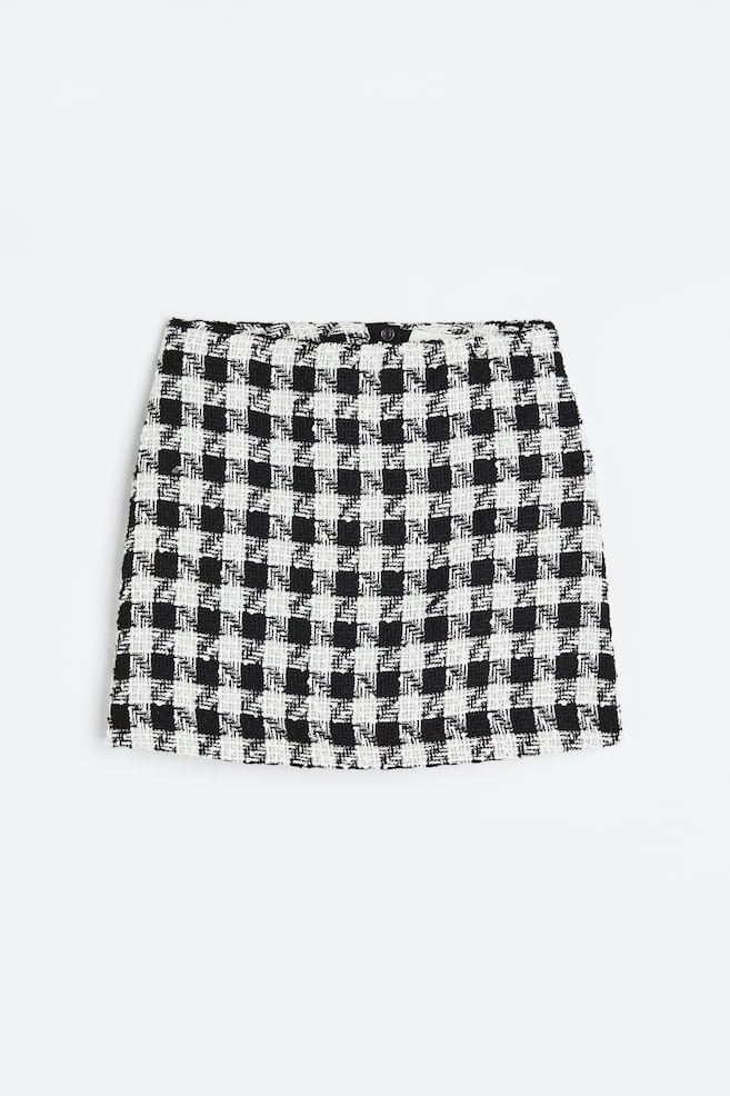 Mini skirt - Black/Dogtooth-patterned/Brown/Checked - 2