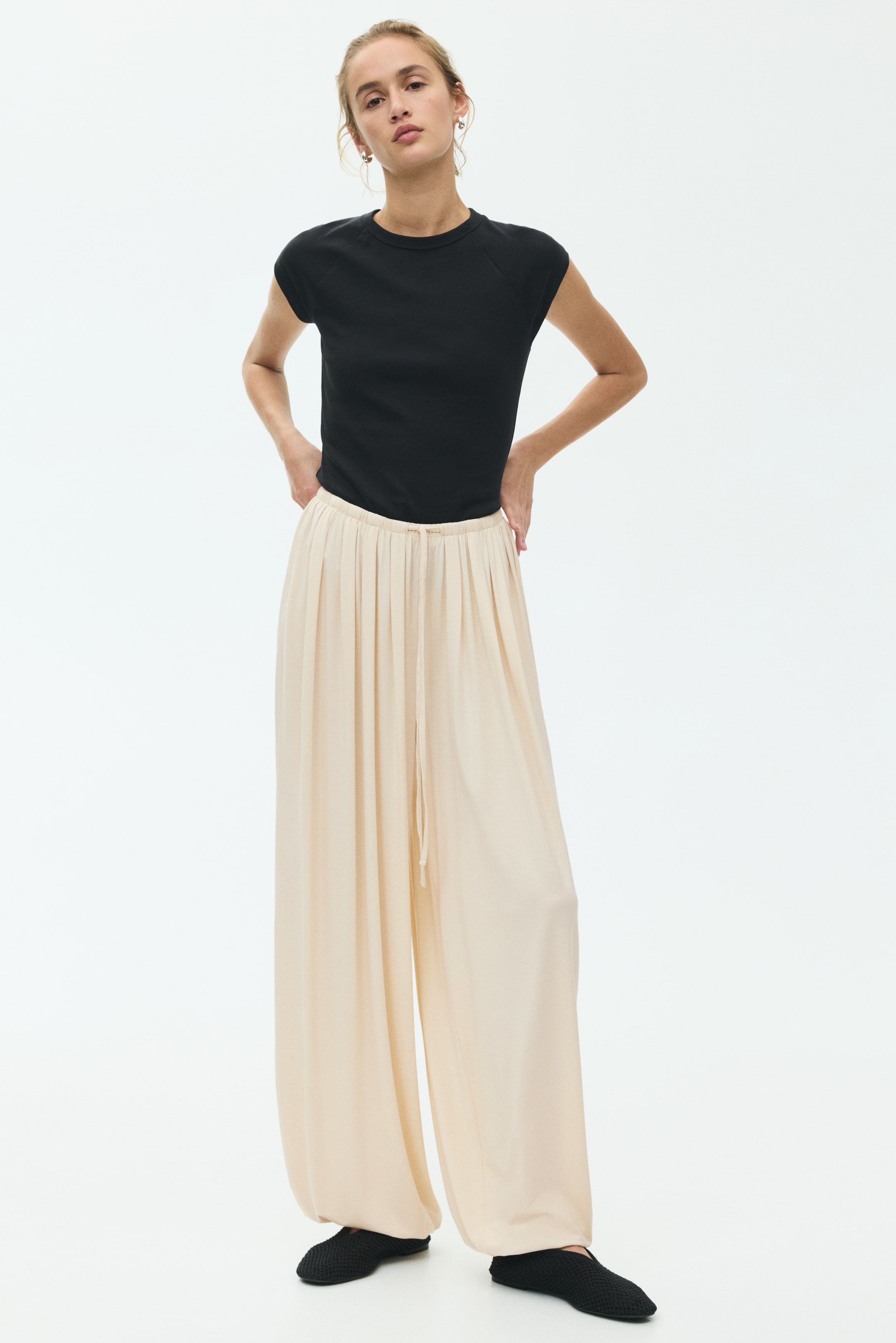 Pantalon à cordon avec jambes ballon