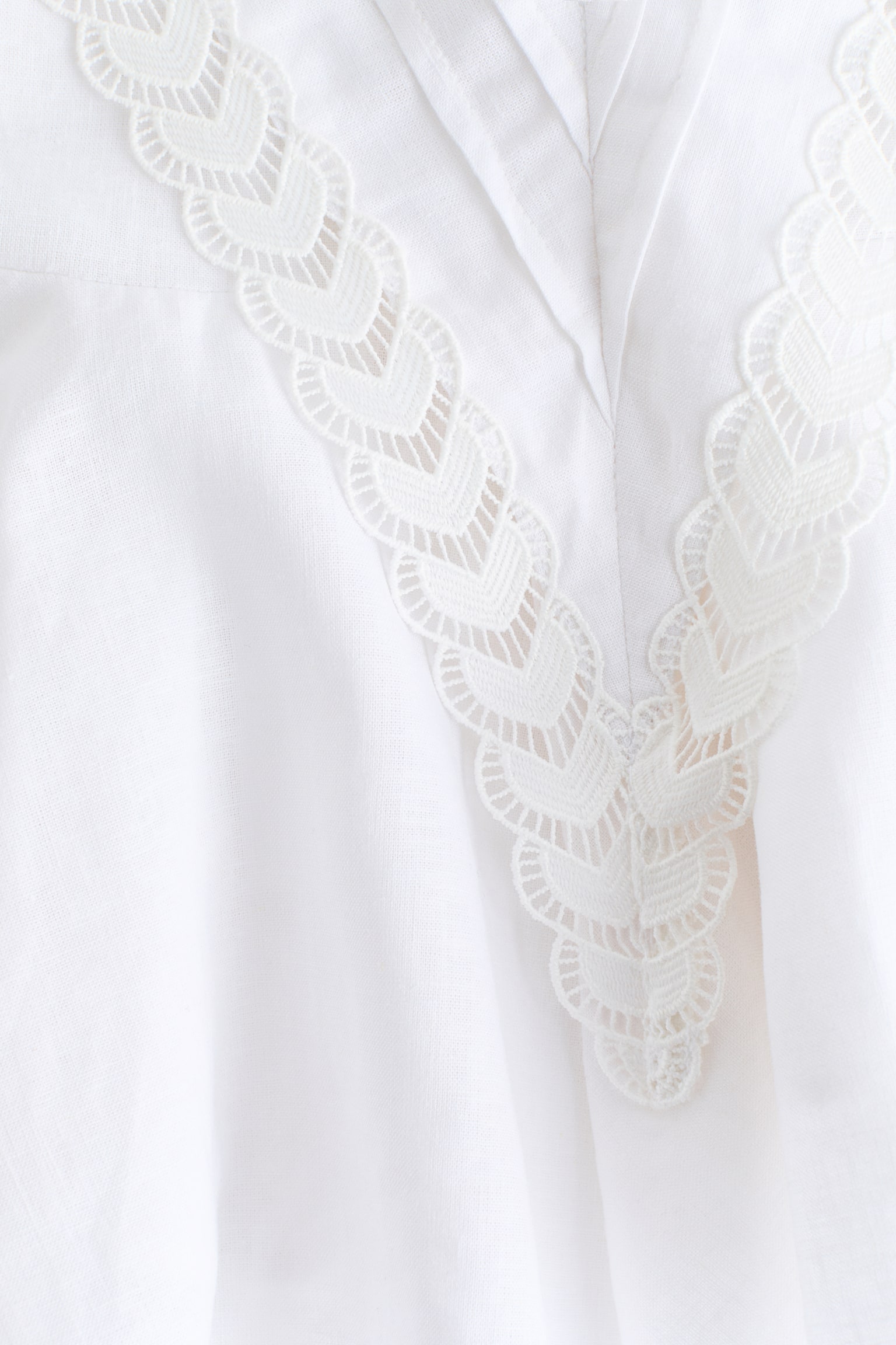 Áo peplum linen pha - Màu trắng - 5