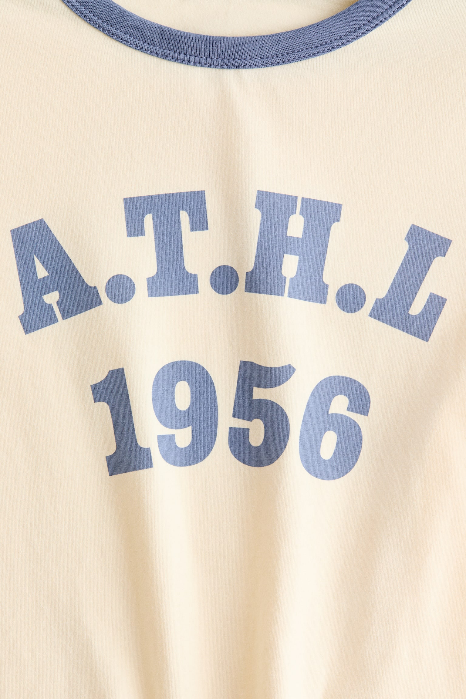 Playera entallada de algodón - Amarillo claro/1956/Blanco/Montpellier/Azul claro/Poétique/Gris oscuro/Pâtisserie/Beige claro/Douceur de Vivre/Azul oscuro/Paris/Rosa/Milano/Rojo oscuro/Amour/Azul claro/Franjas - 5