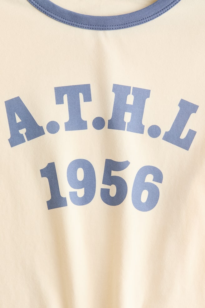 Playera entallada de algodón - Amarillo claro/1956/Azul marino/Franjas/Crema/HL/Azul oscuro/Paris/Gris oscuro/Pâtisserie/Azul claro/Poétique/Beige claro/Douceur de Vivre/Rosa/Milano/Amarillo claro/Le Charme/Blanco/Montpellier/Azul claro/Franjas/Rojo oscuro/Amour - 5