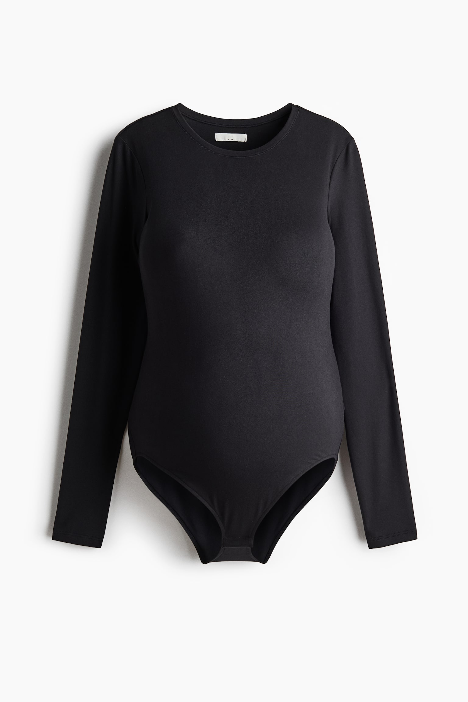 MAMA Long-Sleeved Bodysuit - Black/Dusty purple - 1