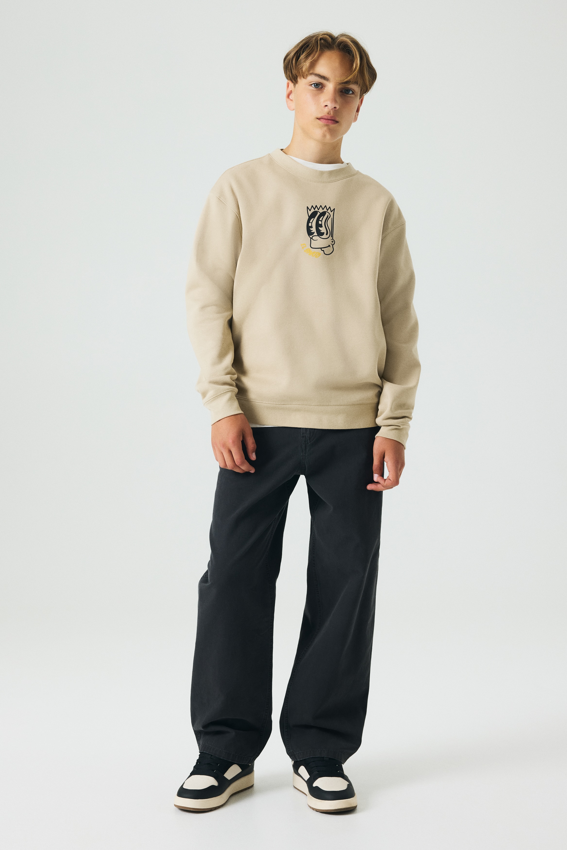 プリントスウェットシャツ - ベージュ／ザ・シンプソンズ - Kids