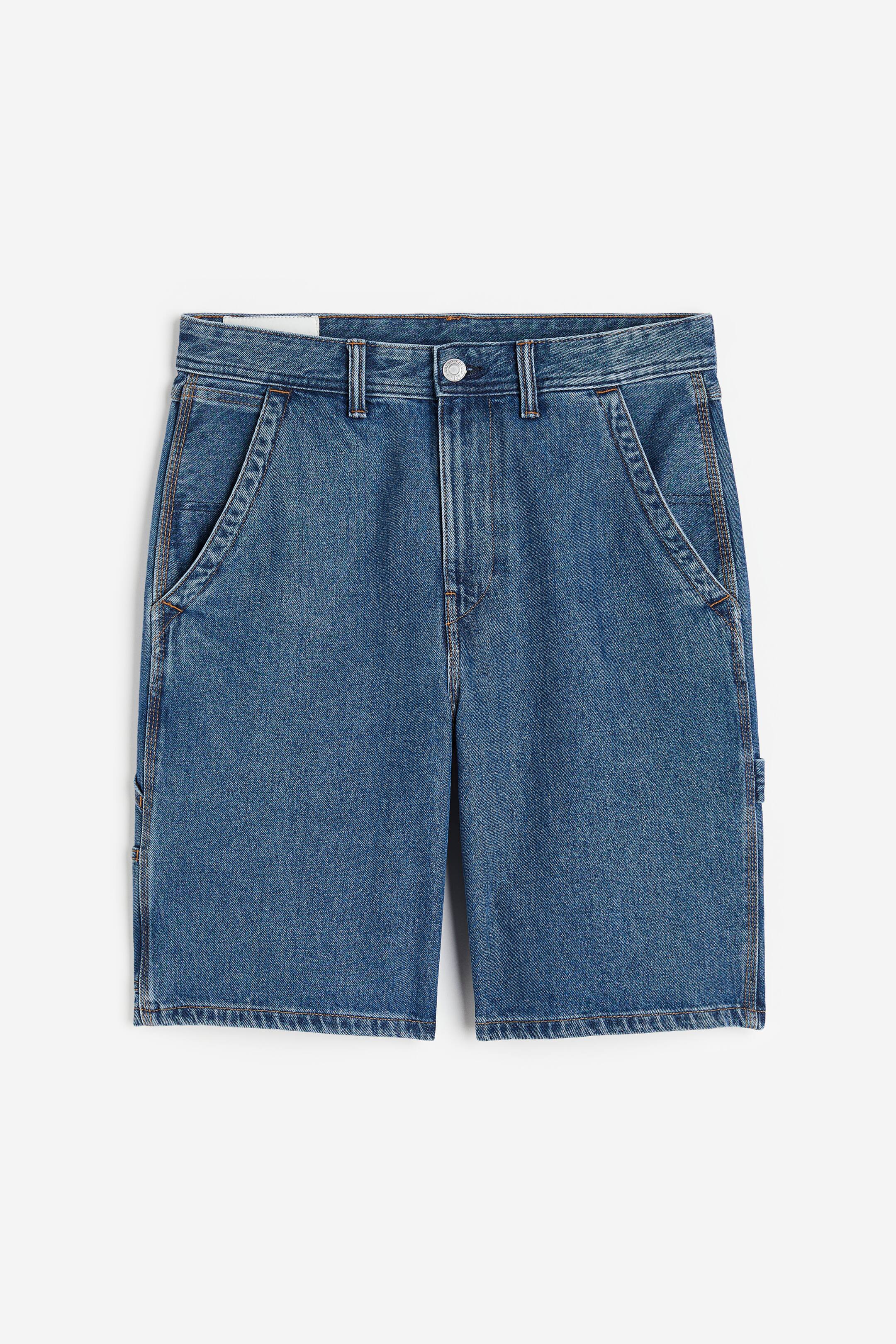 View larger image: Relaxed Denim shorts - Denim blue - Men | H&M HK 1