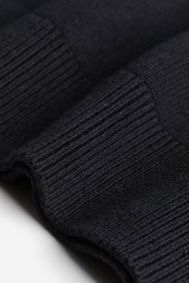 Regular Fit Cotton polo shirt - Black/Cream - 4