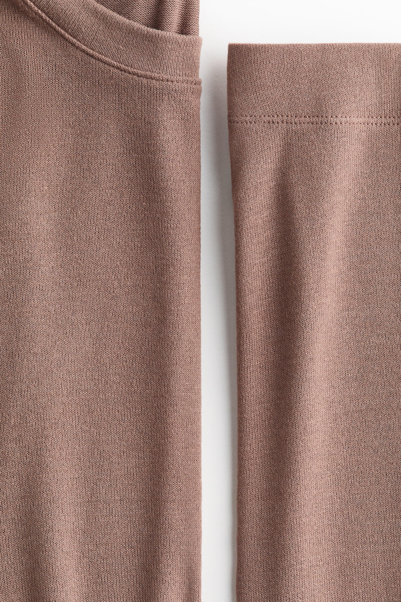 Brushed jersey pyjamas - Mole marl/Dark brown/Black/Powder pink/White - 2