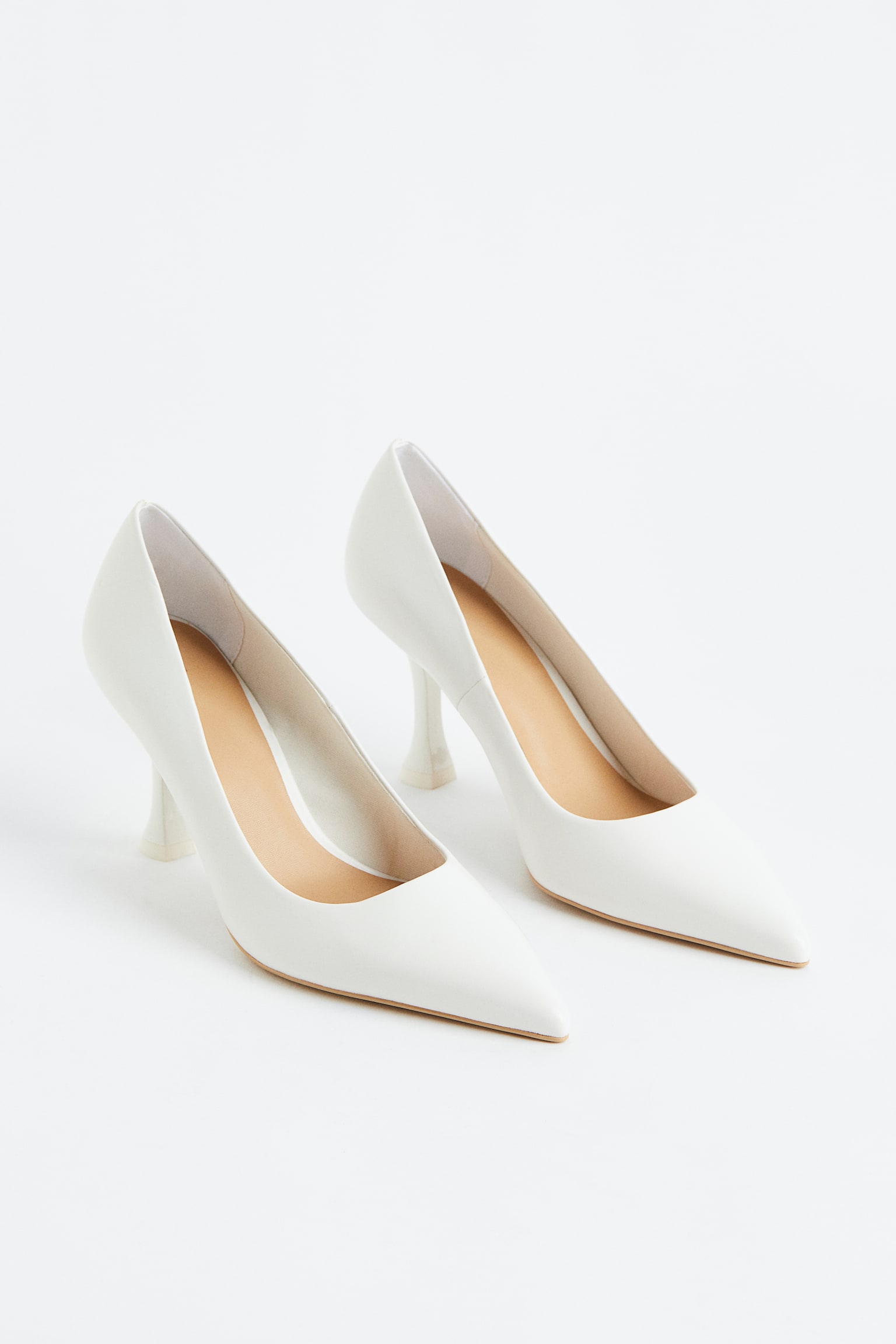 High Heels - White/Dark beige - 2