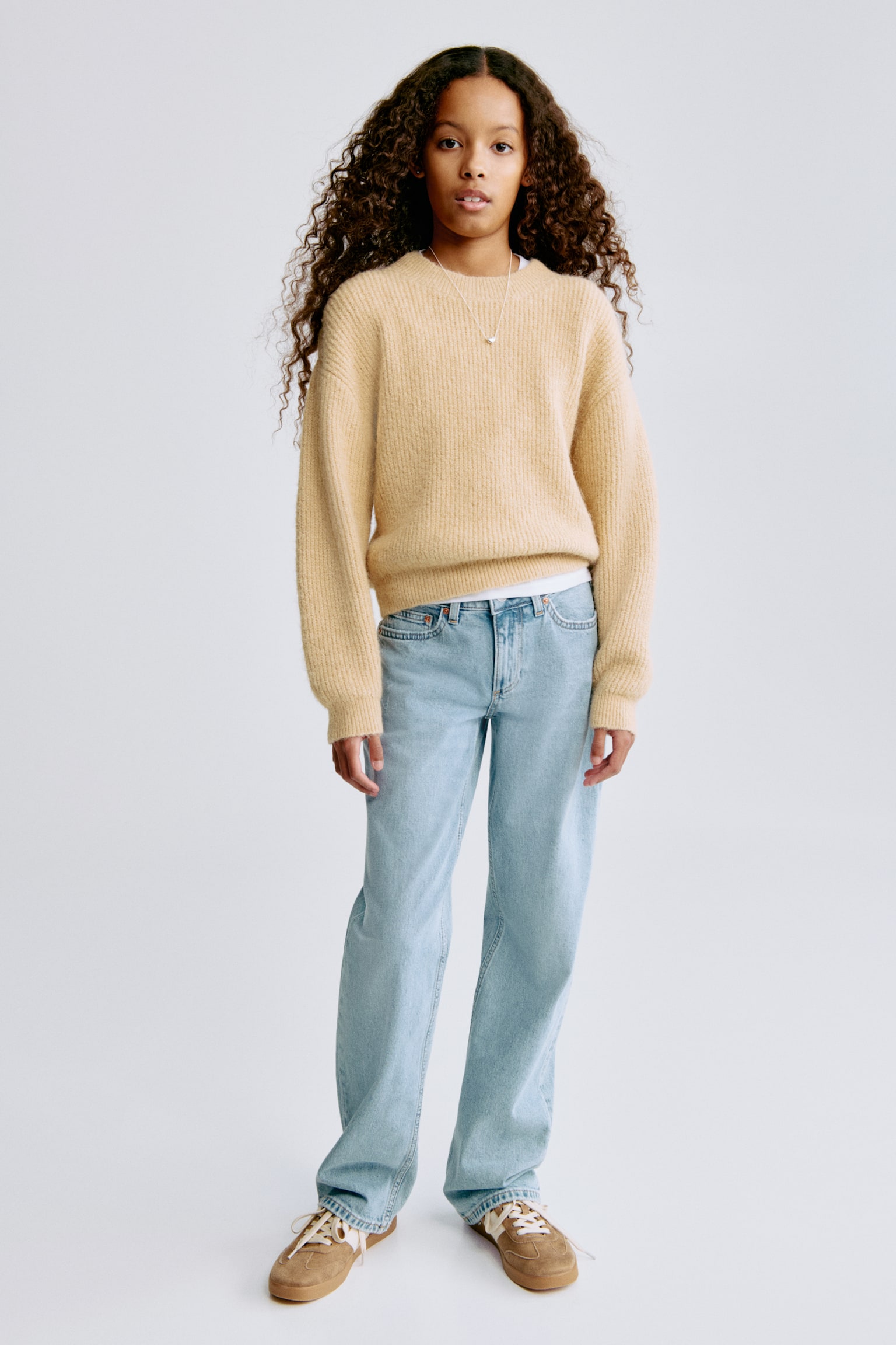 סוודר ריב - בז' - 1