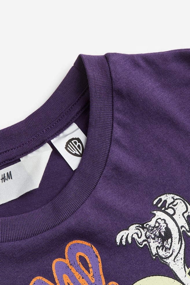Oversized printed T-shirt - Dark purple/Scooby-Doo/Black/Stranger Things/Purple/Stranger Things/Light blue/Stranger Things/dc/dc/dc - 2