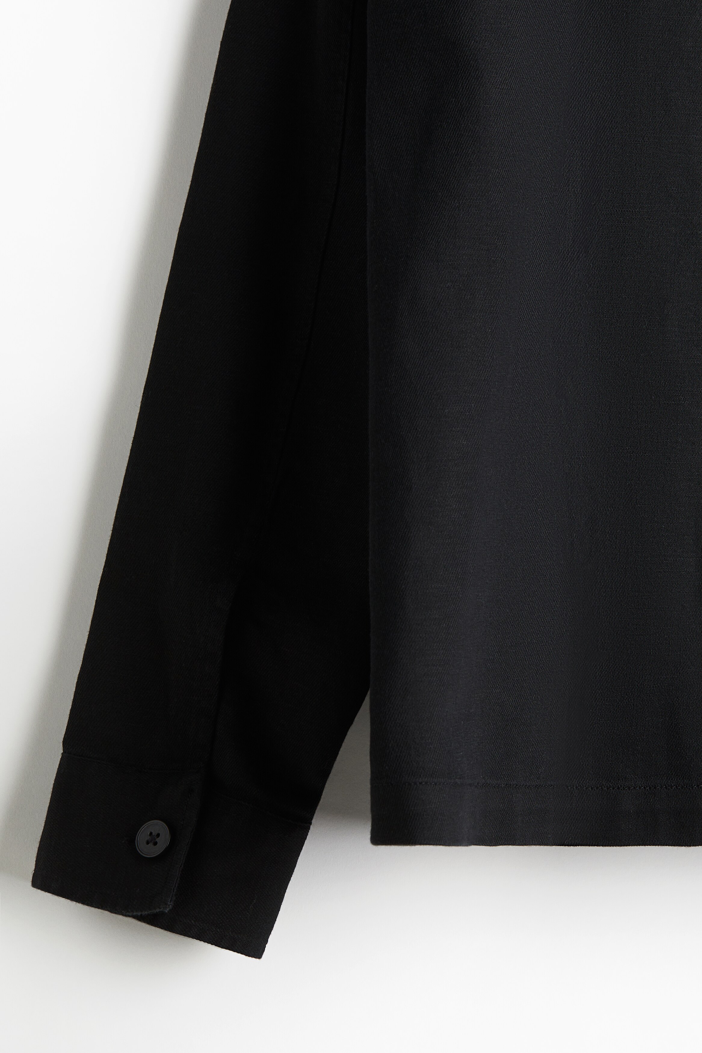 Regular Fit Linen-blend overshirt